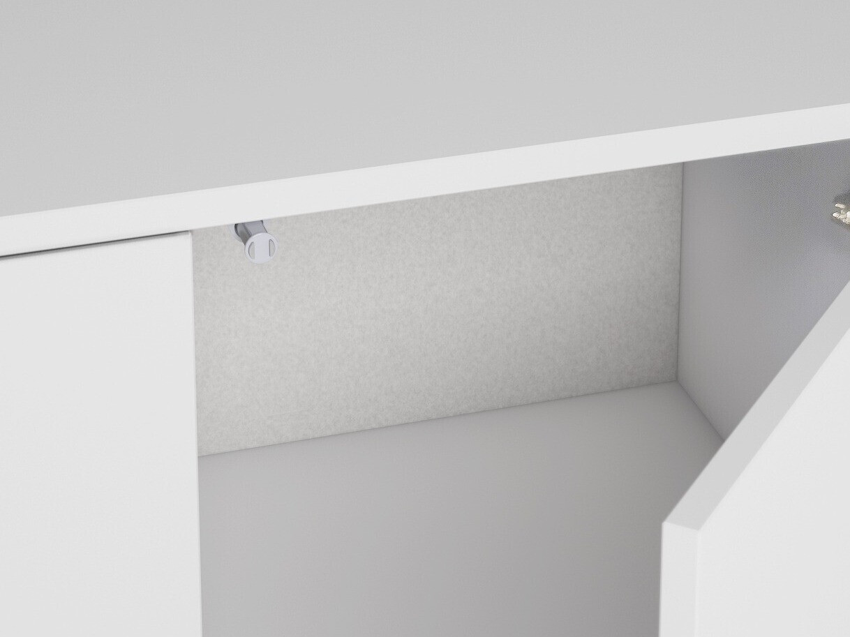 Mueble TV Felmelo 100 (Blanco + Roble wotan)