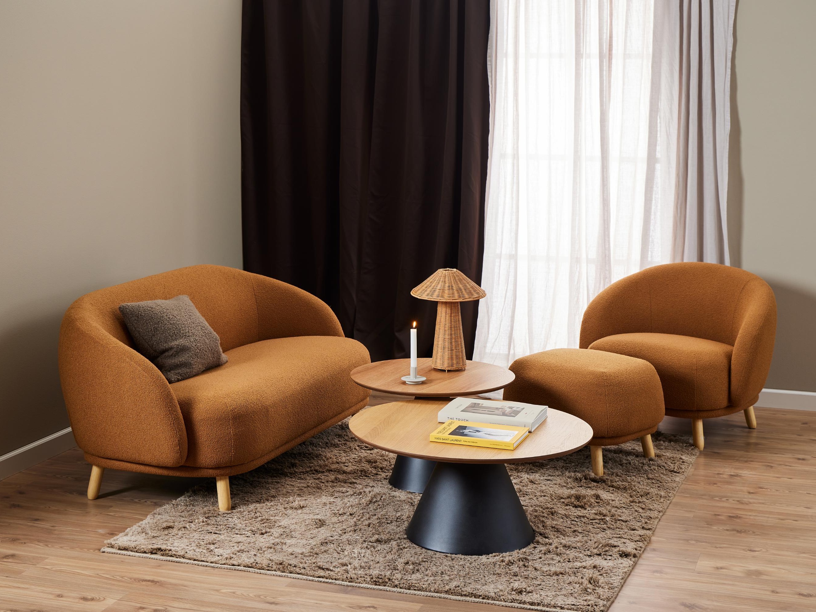 Mesa de centro Norsica 908 (Negro + Roble)
