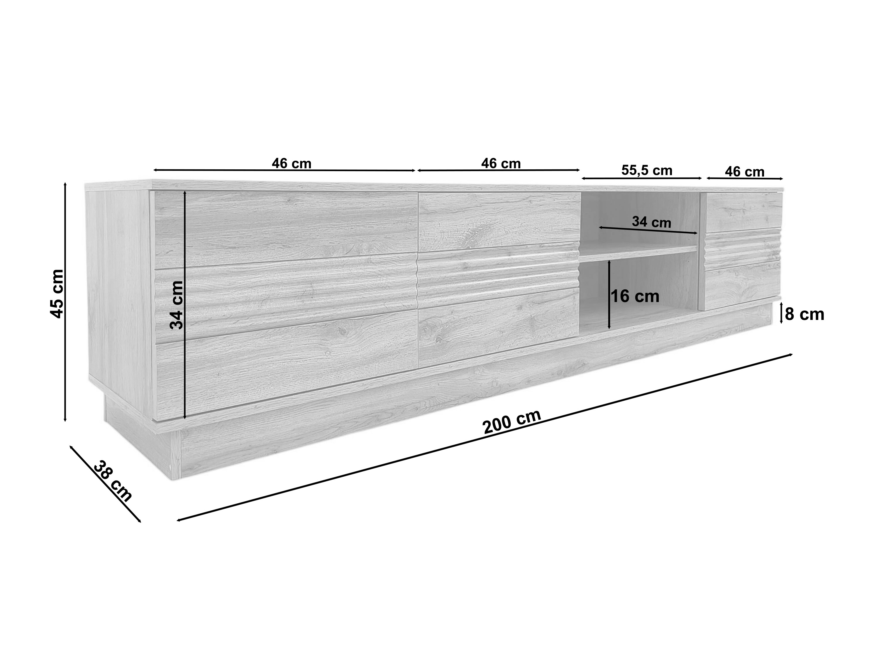 Mueble TV Denton 1526 (Blanco)