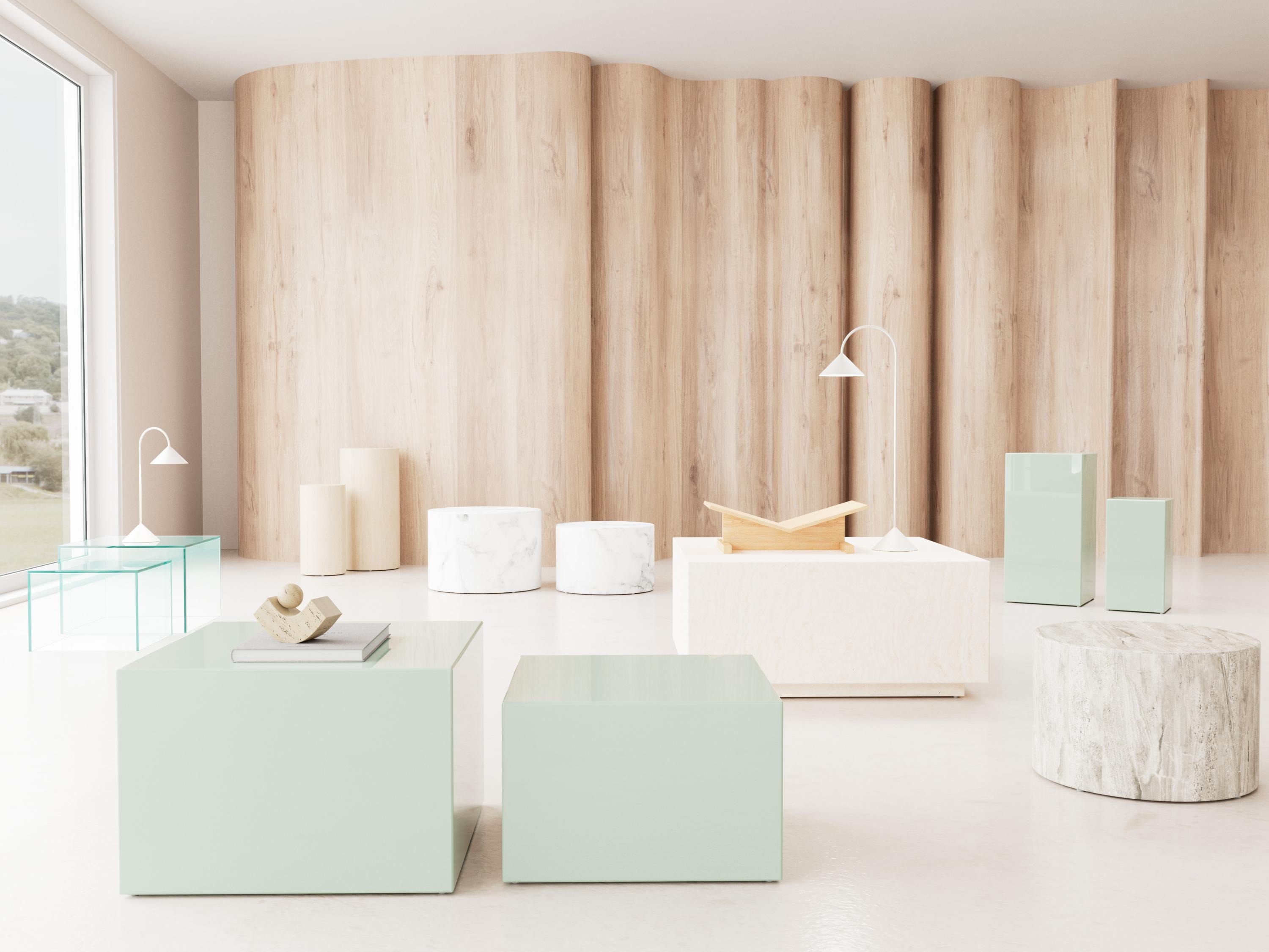 Conjunto de mesas auxiliares Norsica 912 (Beige)