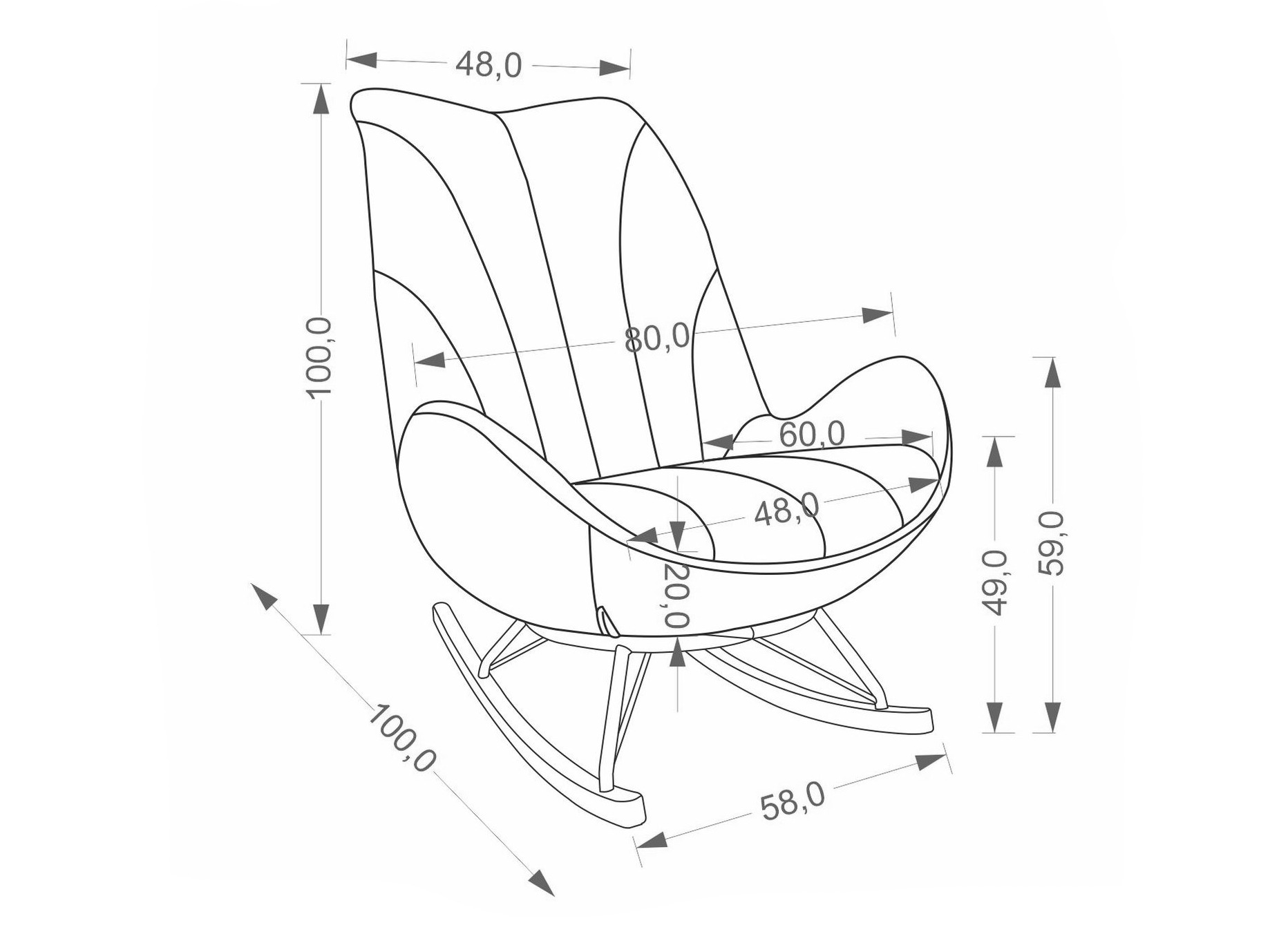 Mecedora Houston 2099 (Beige)