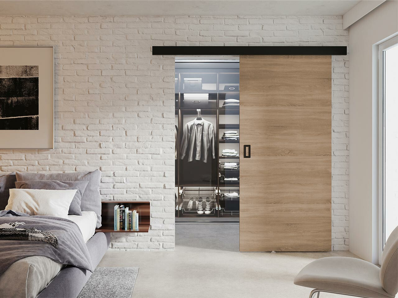 Puerta corredera SP6719 con embalaje dañado