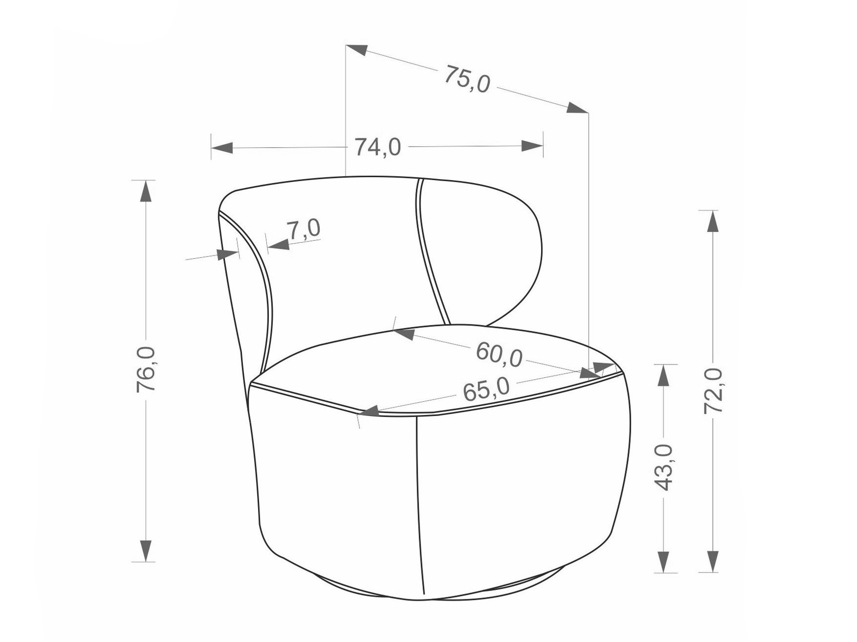 Sillón Houston 2098 (Beige)