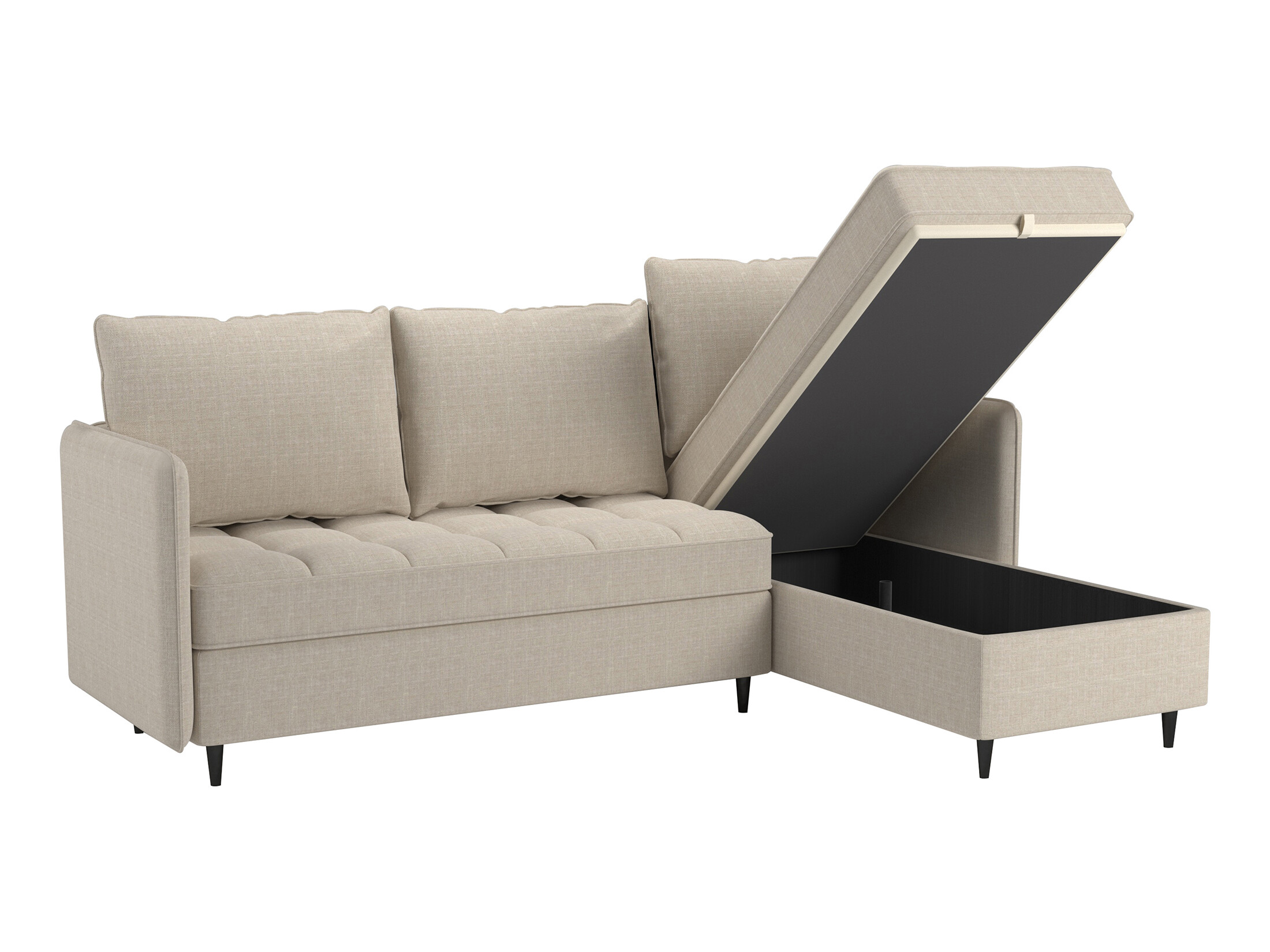 Sofá rinconero Denton 1529 (Beige claro)