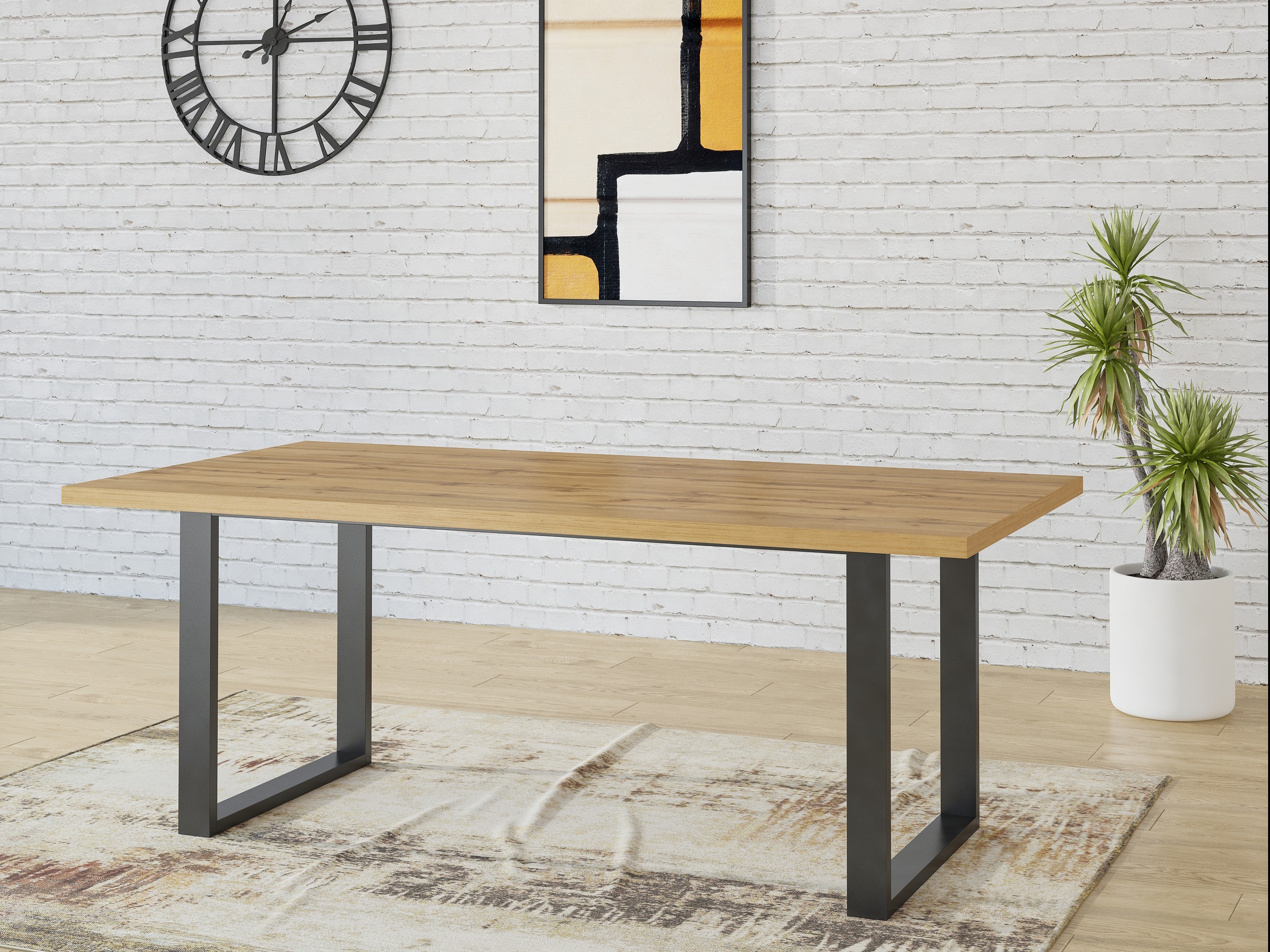 Mesa Avicavu 106 (Roble wotan + Negro)