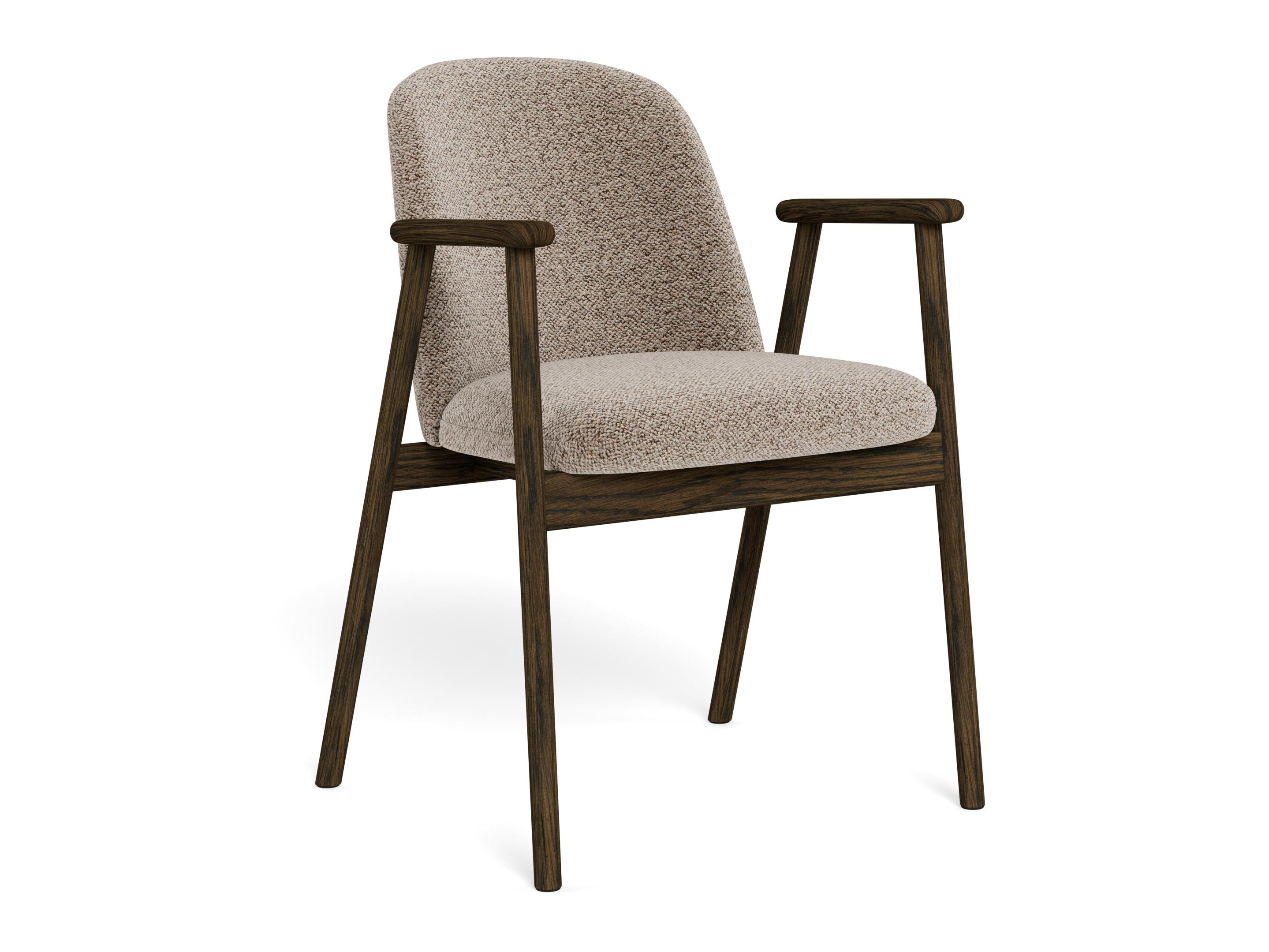 Silla Norsica 890 (Beige + Madera oscura)