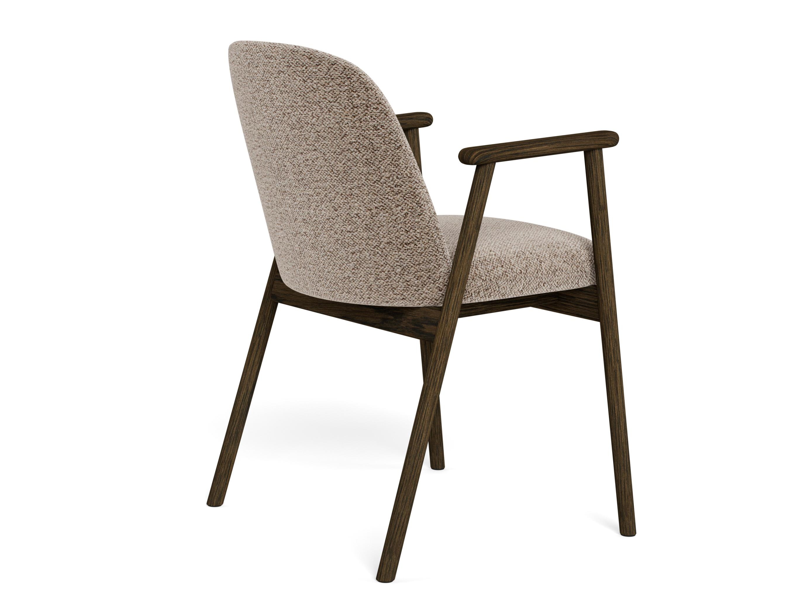 Silla Norsica 890 (Beige + Madera oscura)