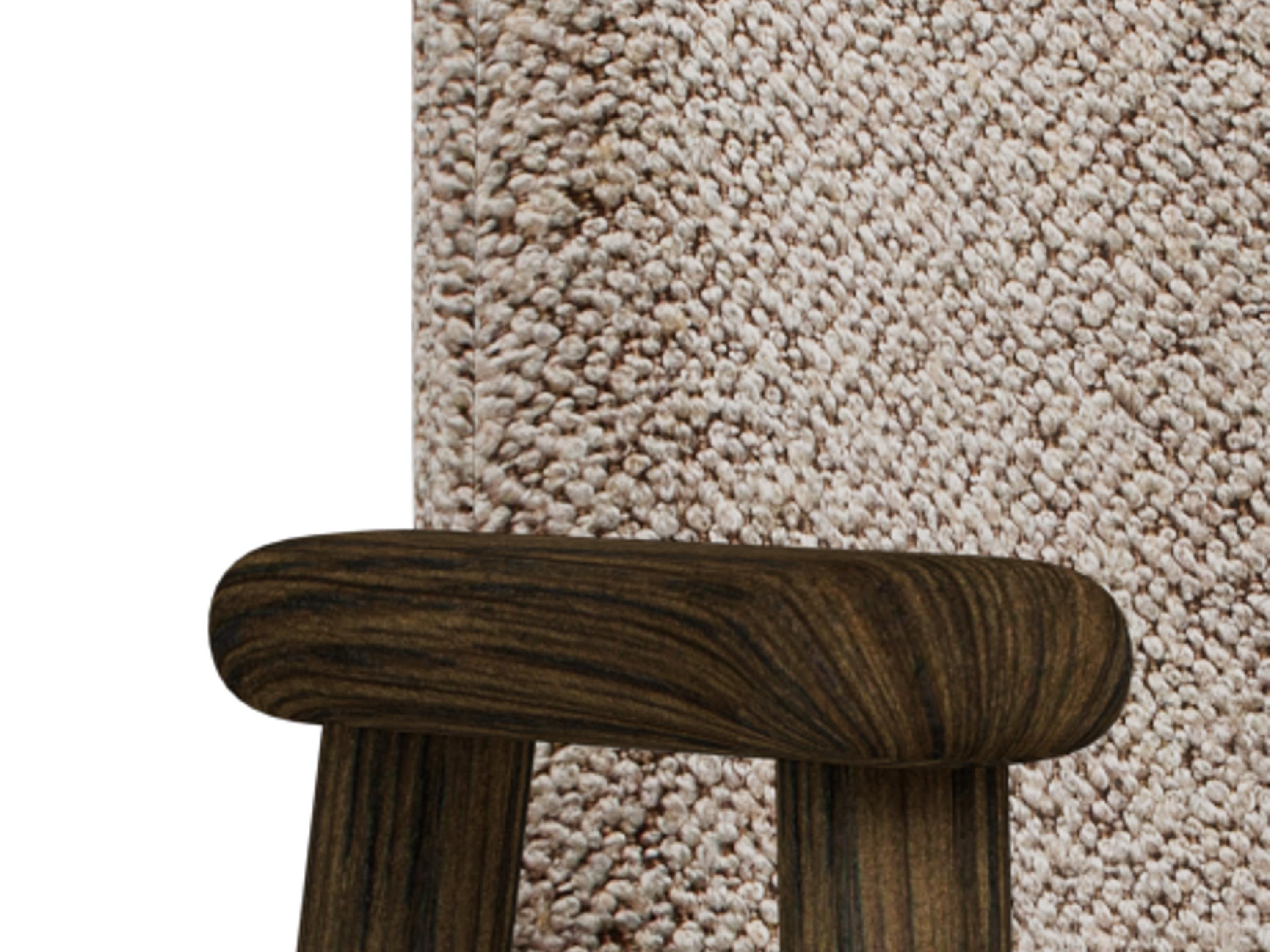 Silla Norsica 890 (Beige + Madera oscura)