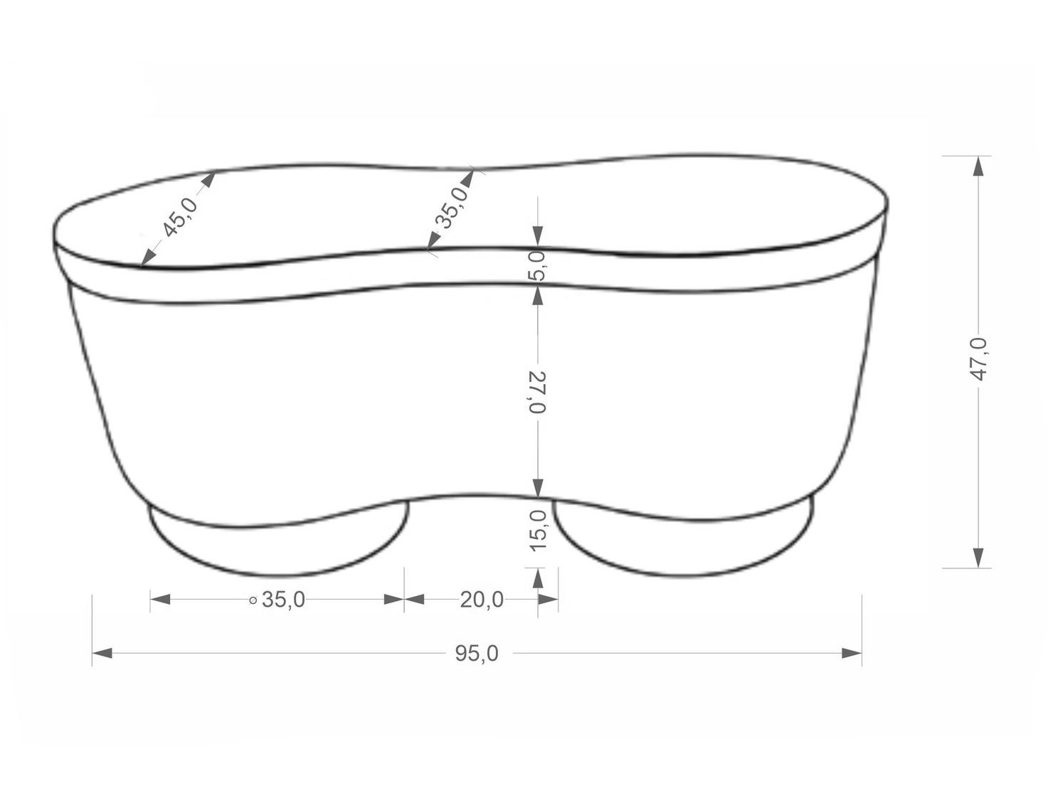 Banco tapizado Houston 2110 (Beige)