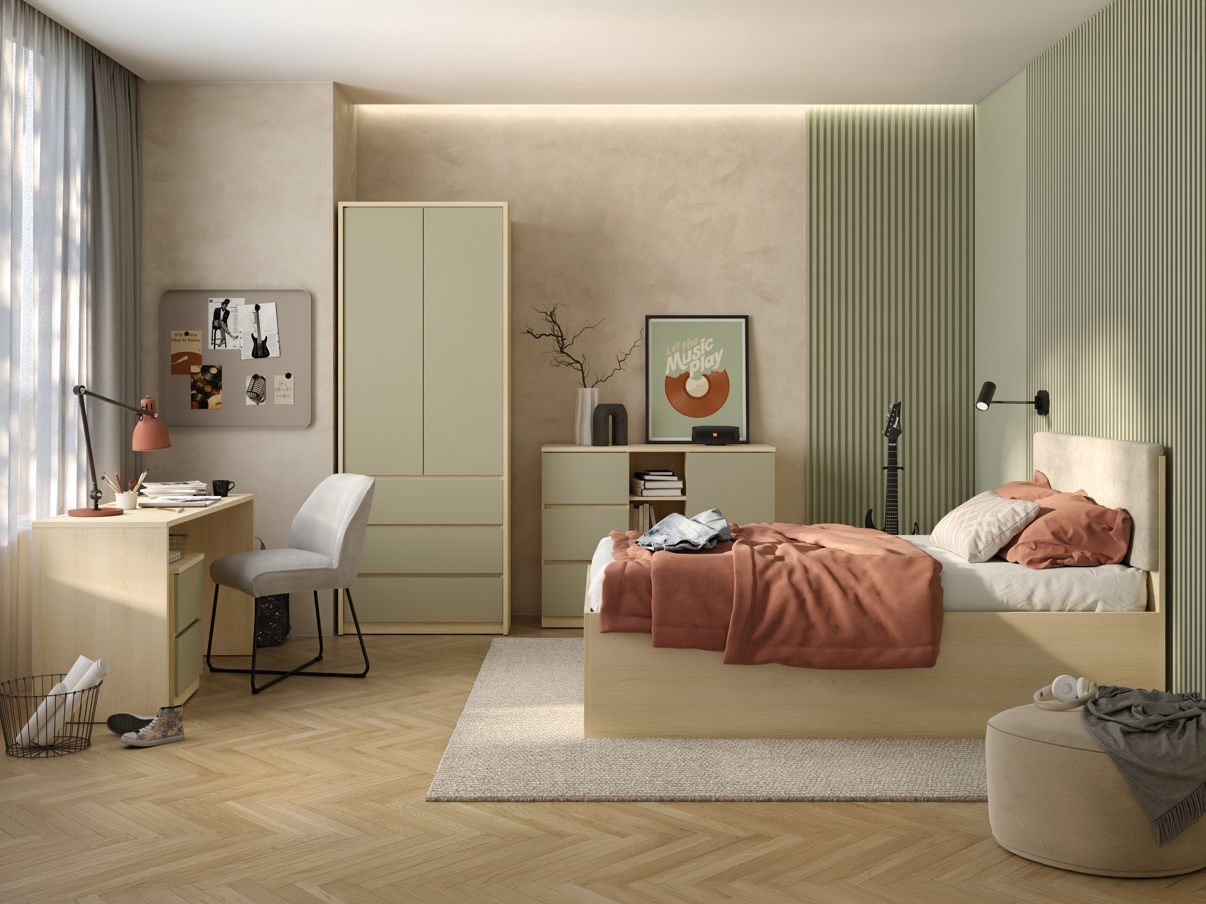 Cómoda Nolcala 109 (Roble + Eucalipto)