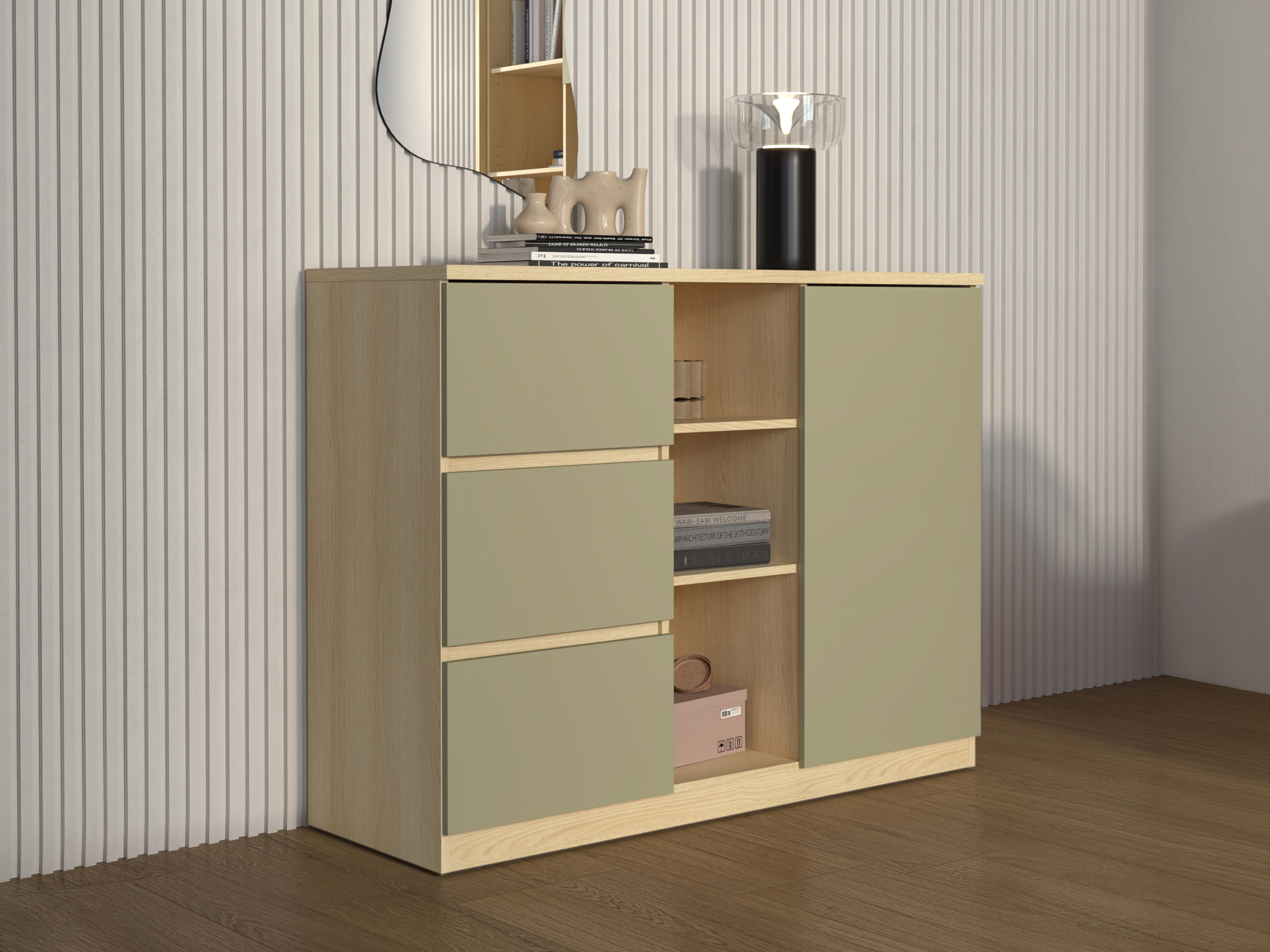 Cómoda Nolcala 109 (Roble + Eucalipto)