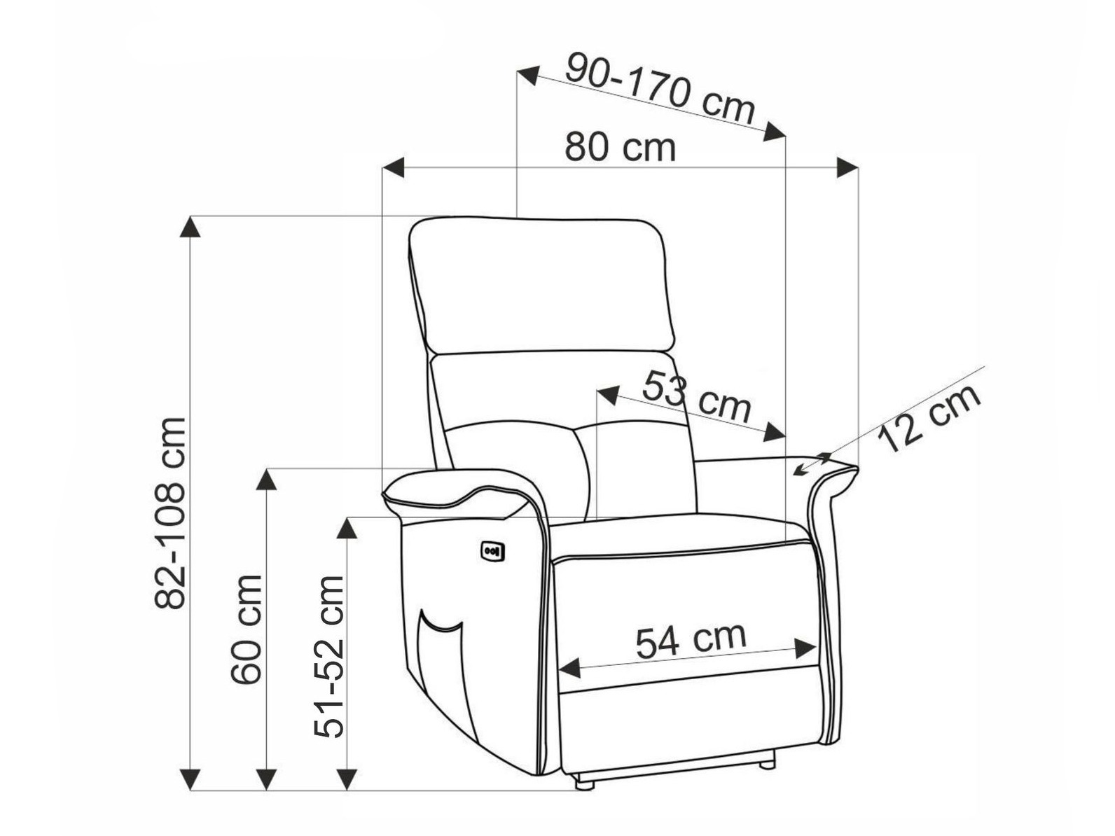 Sillón reclinable Houston 1979 (Verde)