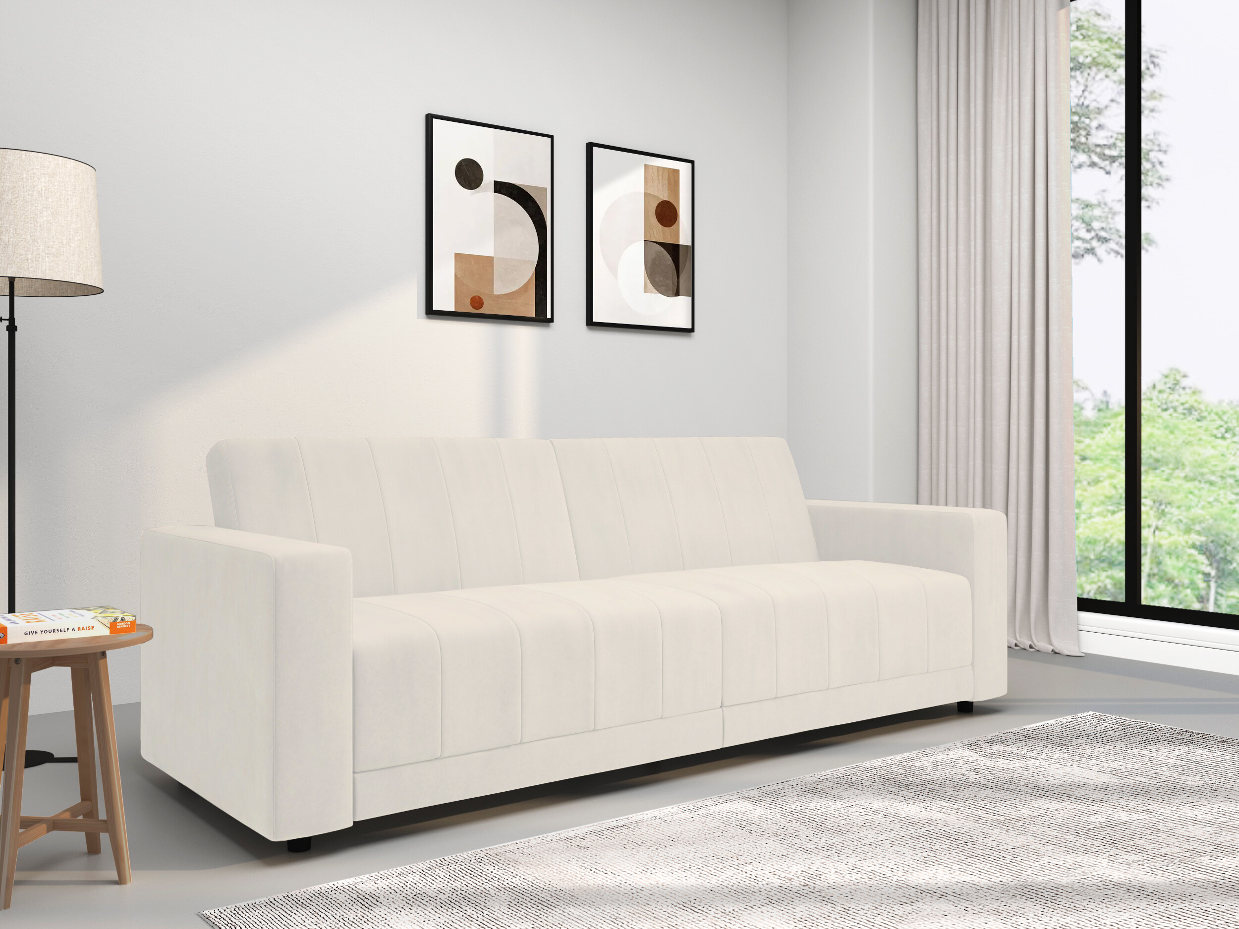 Sofá cama Tulsa 679 (Crema)