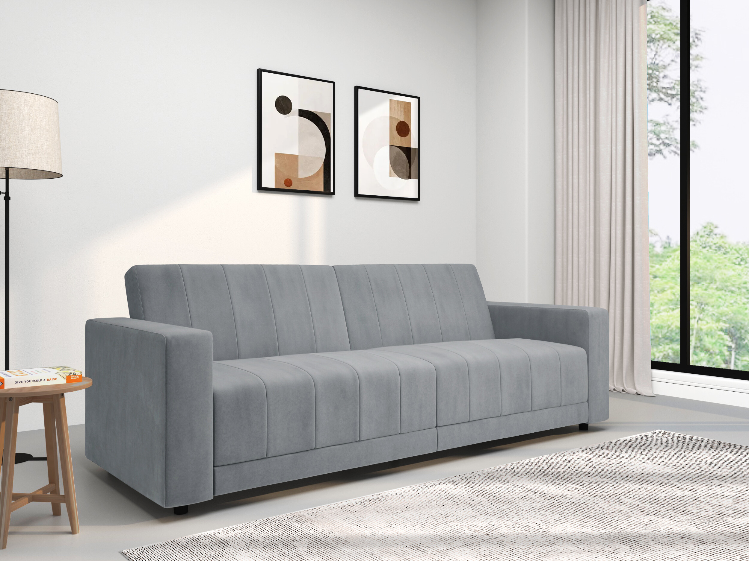 Sofá cama Tulsa 679 (Gris claro)