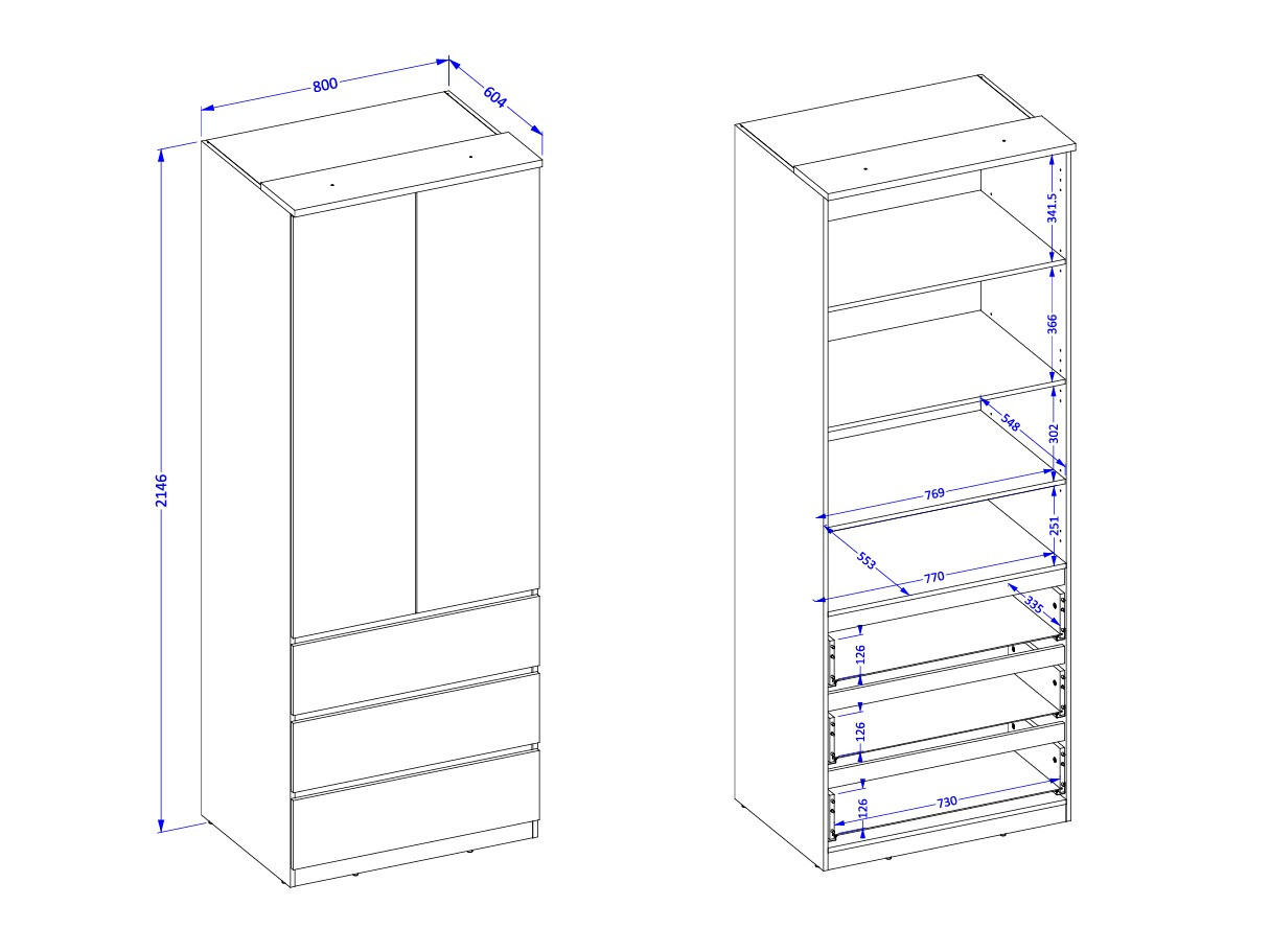 Armario Nolcala 110 (Roble + Beige)