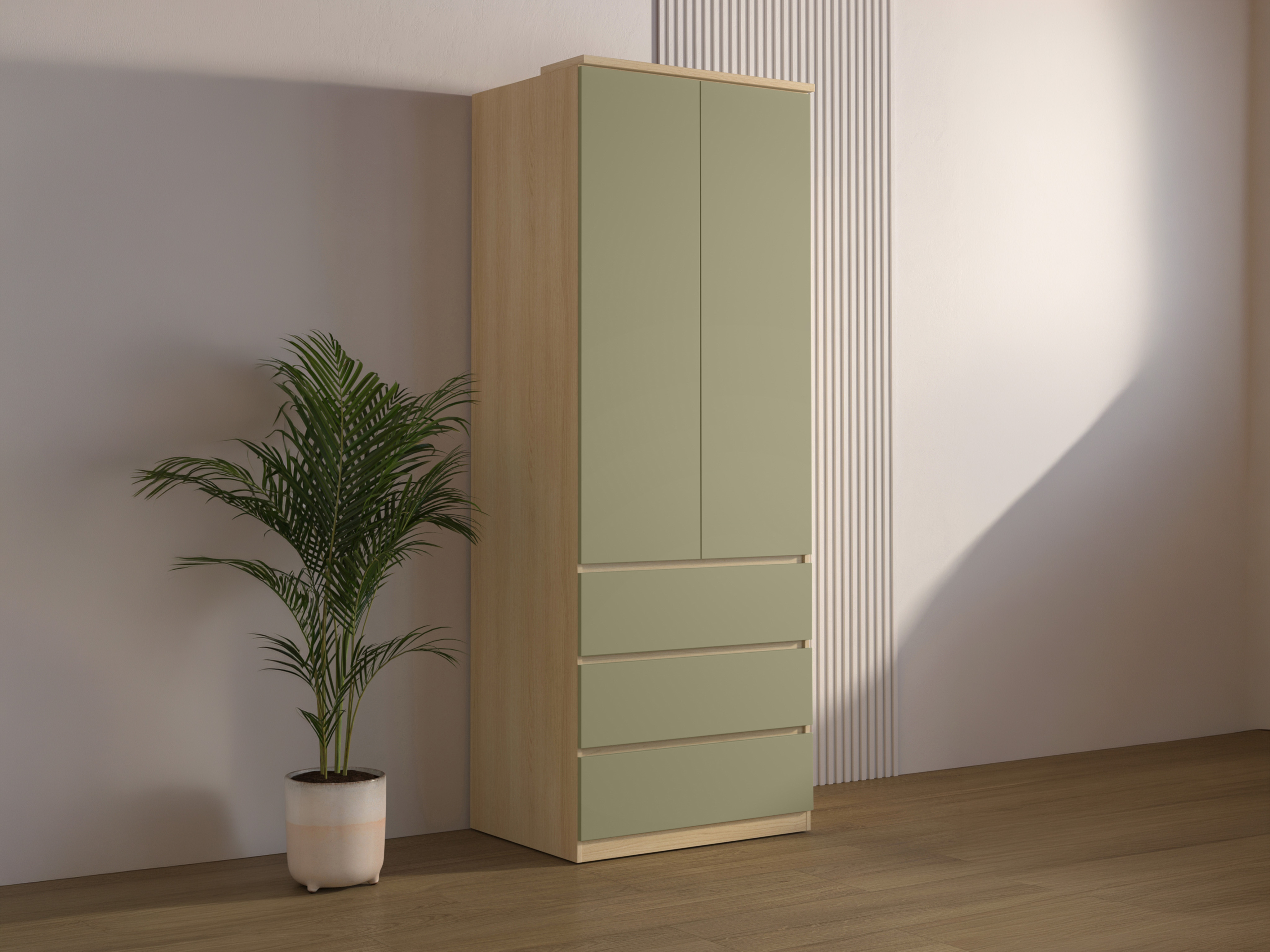 Armario Nolcala 110 (Roble + Eucalipto)