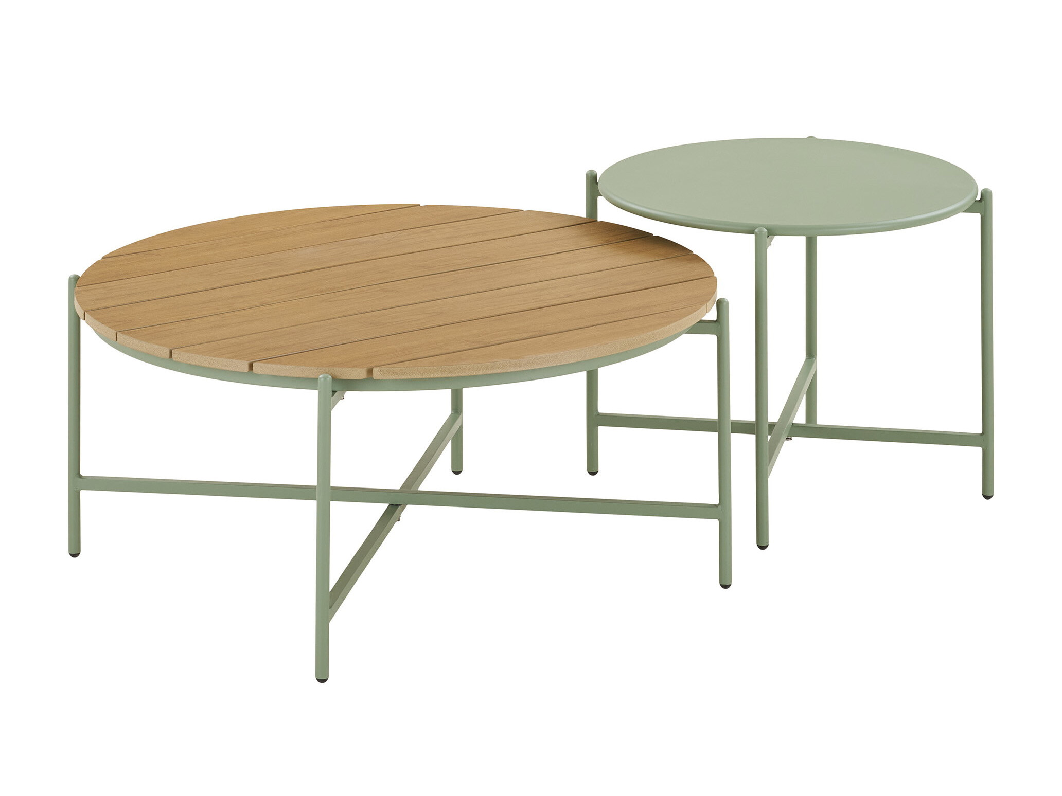 Conjunto de muebles de exterior Brea 298 (Gris + Verde)