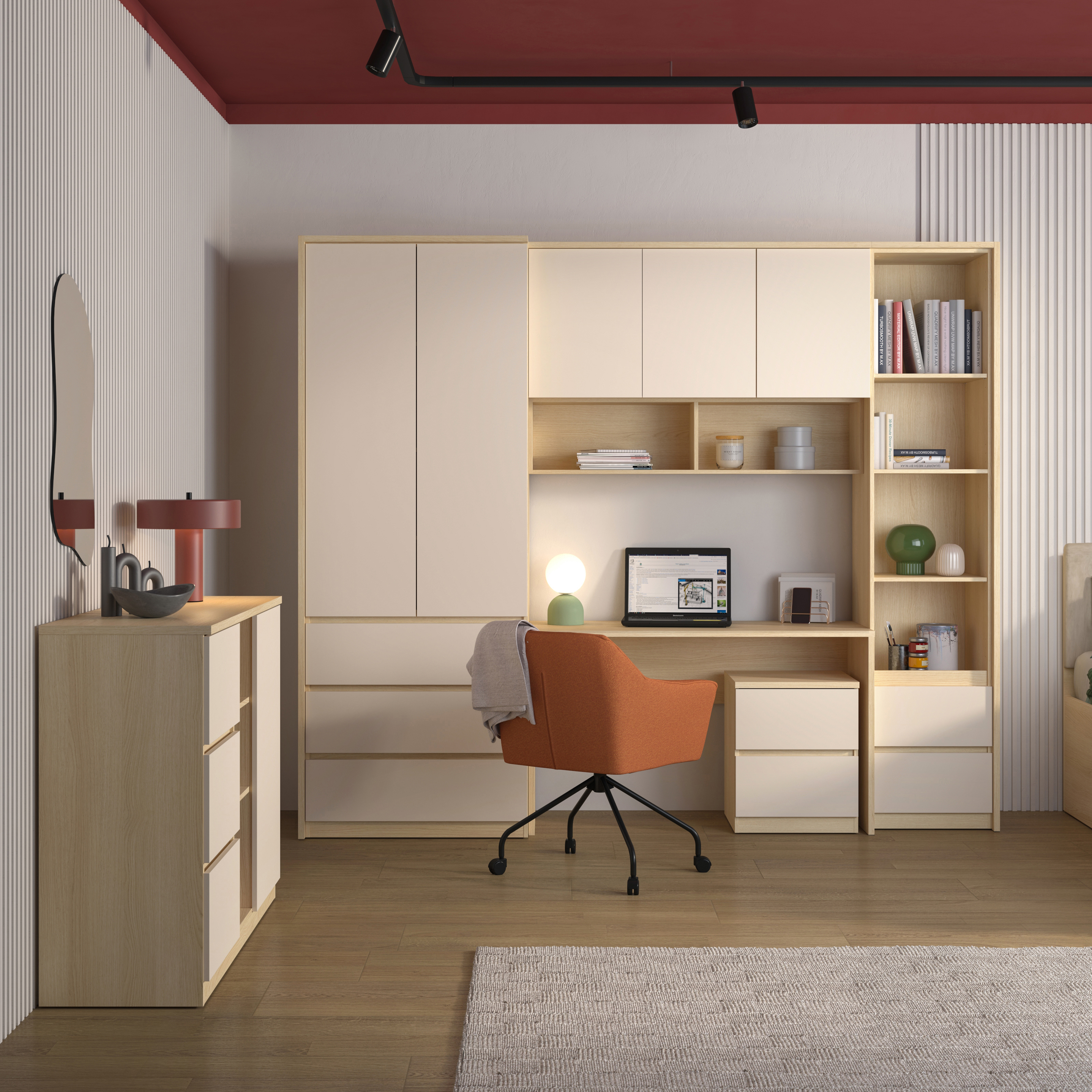 Estantería Nolcala 111 (Roble + Beige)