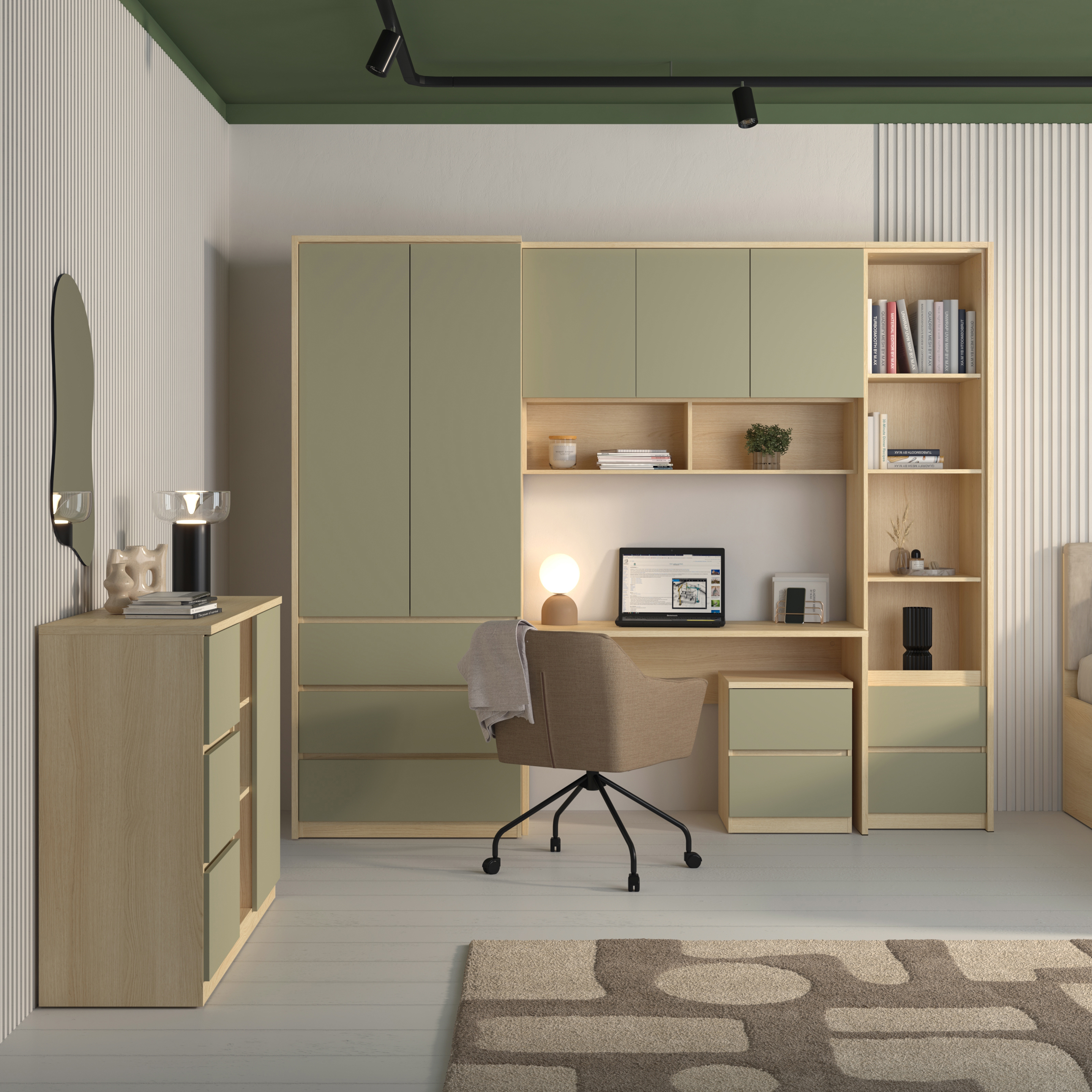 Estantería Nolcala 111 (Roble + Eucalipto)