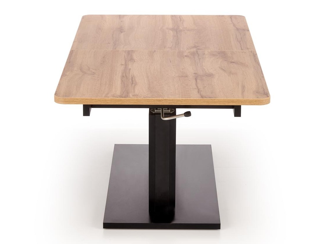 Mesa de centro convertible Houston 1253 (Roble wotan + Negro)