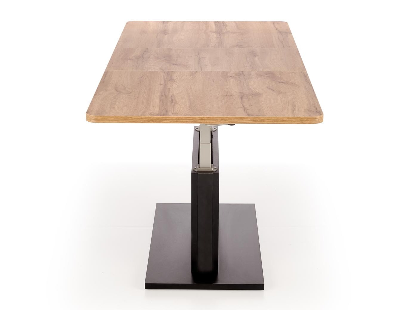 Mesa de centro convertible Houston 1253 (Roble wotan + Negro)