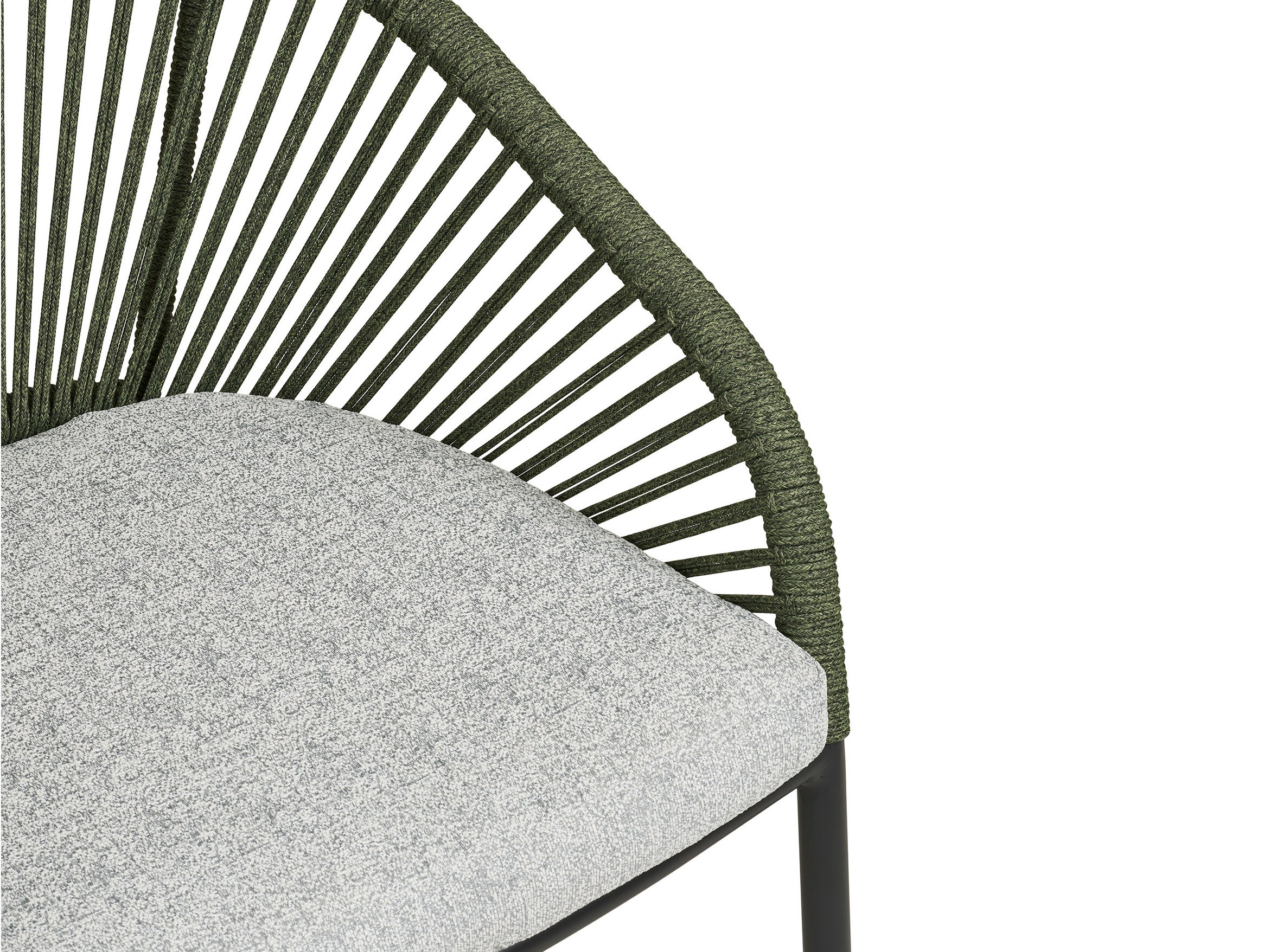 Silla para exterior Brea 297 (Gris + Verde + Negro)