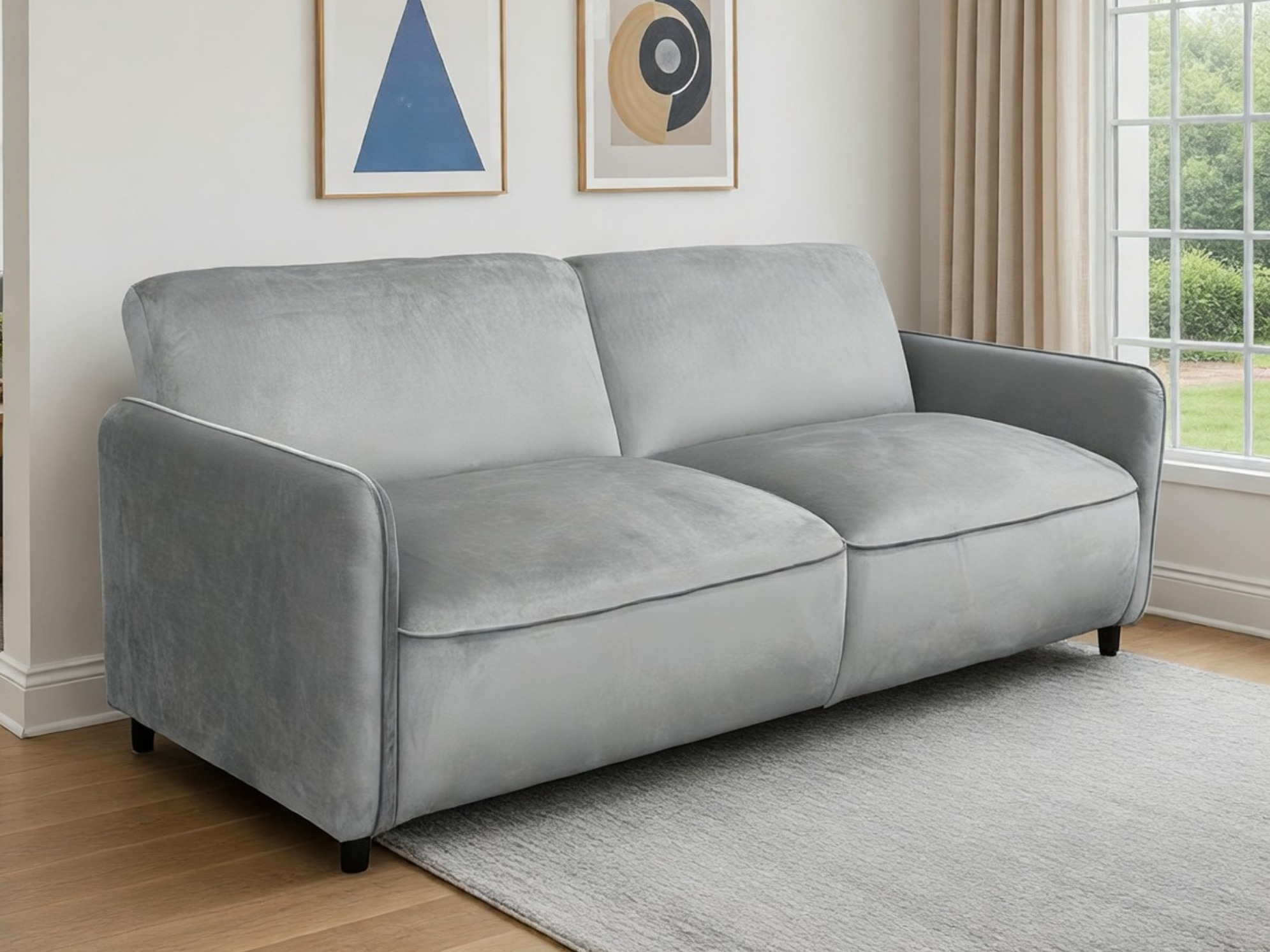 Sofá cama Tulsa 681 (Gris claro)