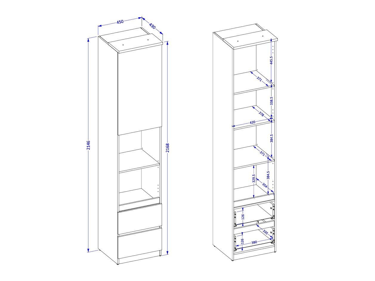 Estantería Nolcala 112 (Roble + Beige)