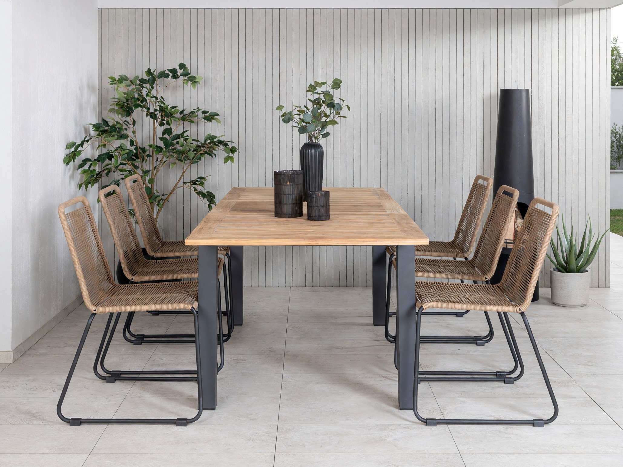 Conjunto de mesa y sillas Dallas 5202