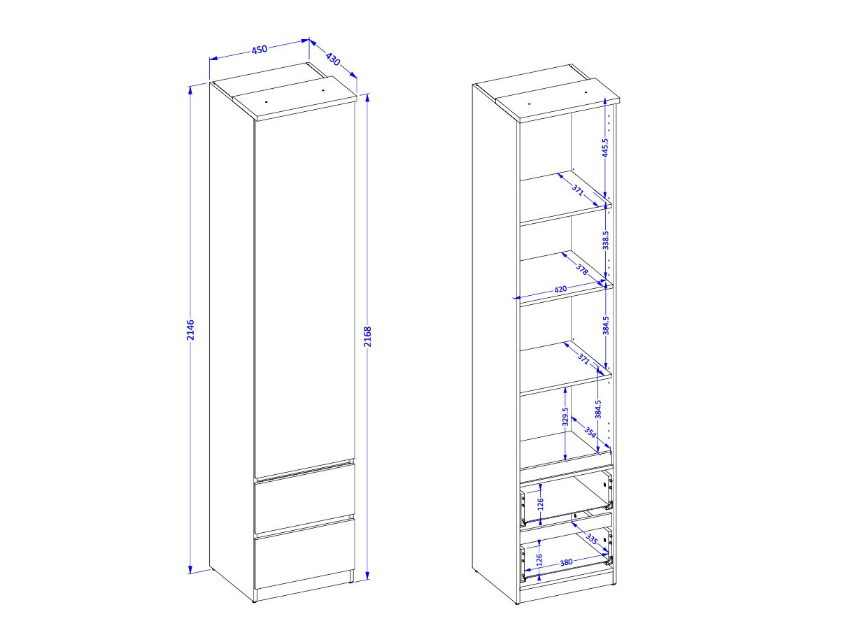 Estantería Nolcala 115 (Roble + Beige)