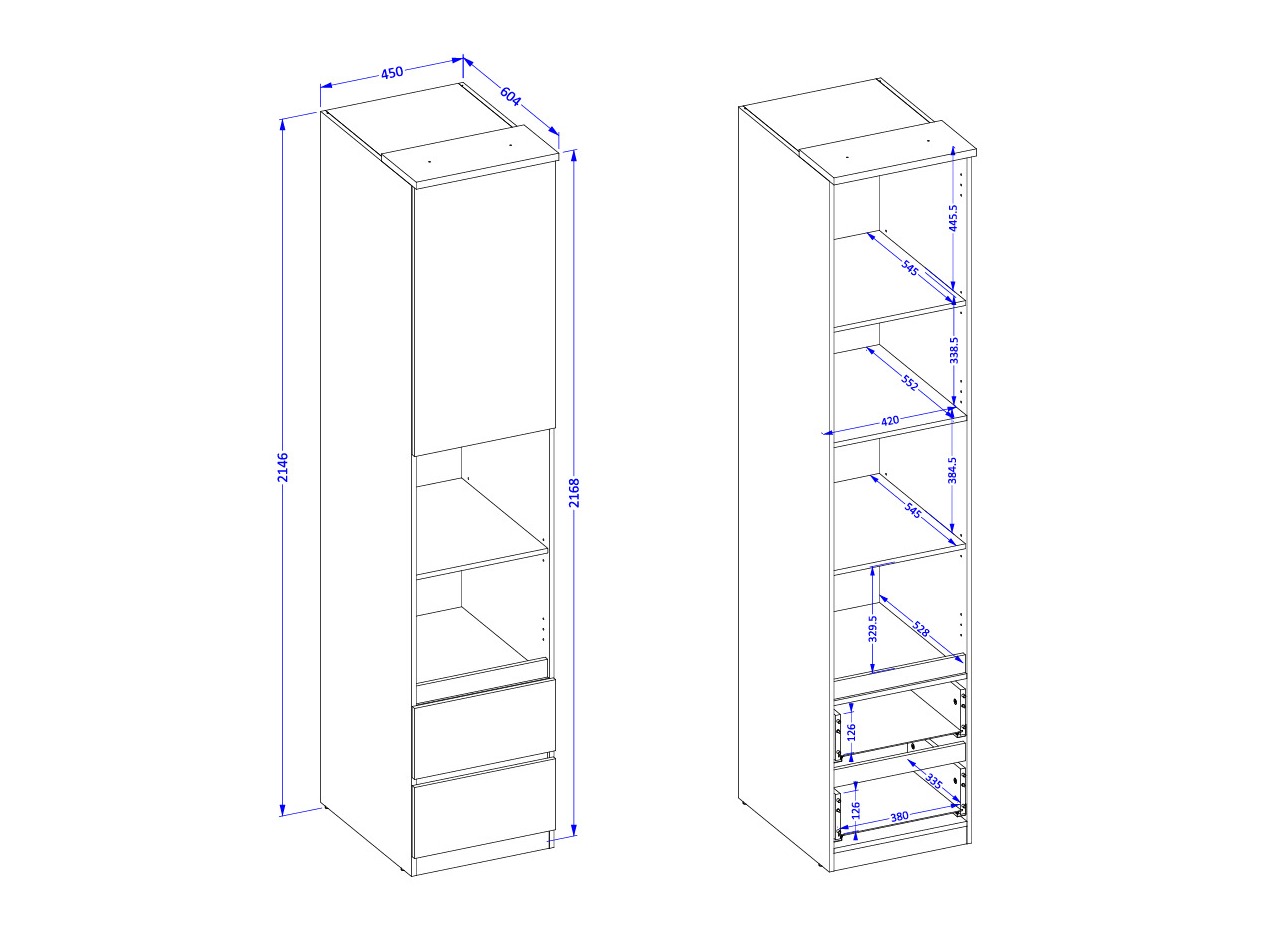 Estantería Nolcala 118 (Roble + Beige)