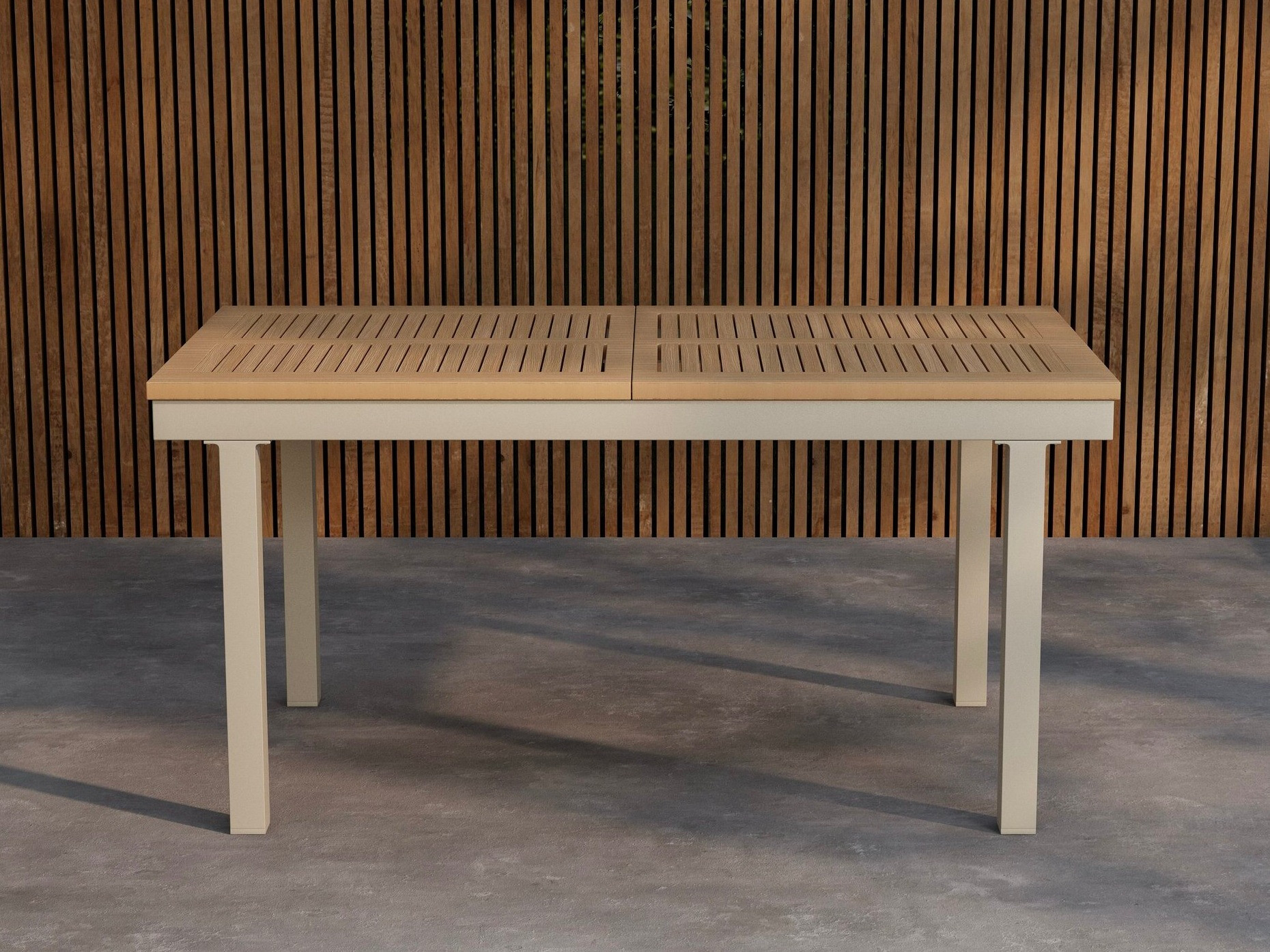 Mesa para exterior Dallas 809 (Teca + Beige)