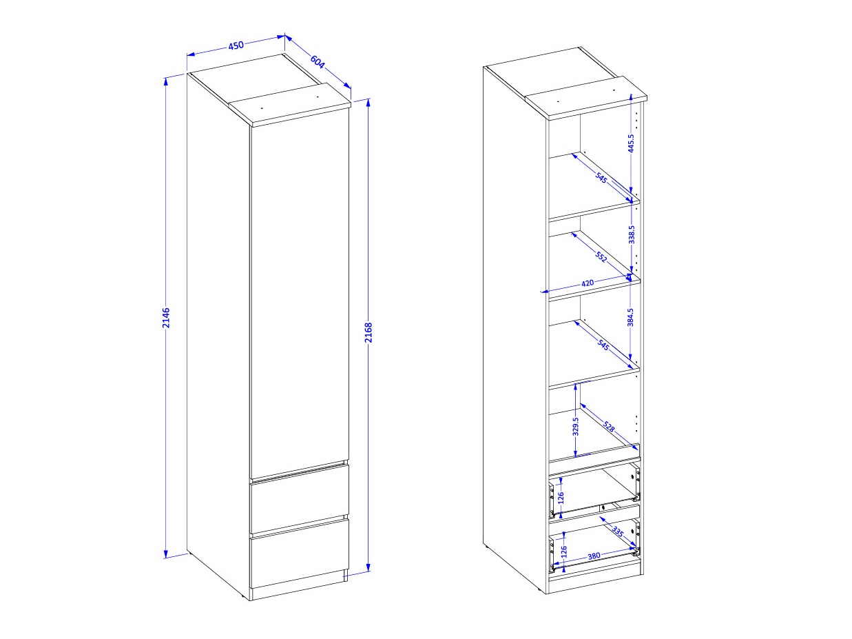 Armario Nolcala 119 (Roble + Beige)