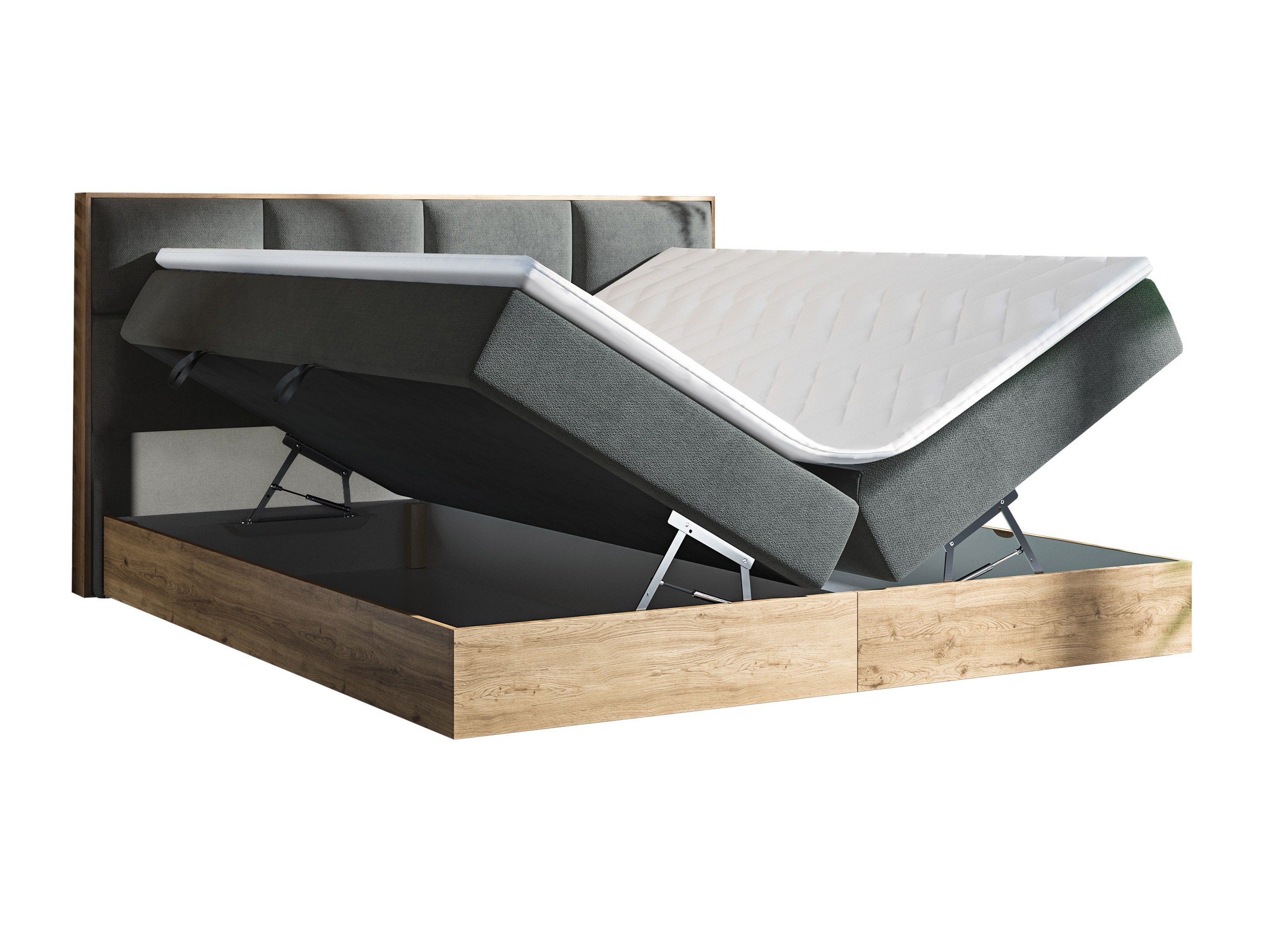 Cama continental ComfiDream Miraena (Roble dorado + Soro 97)