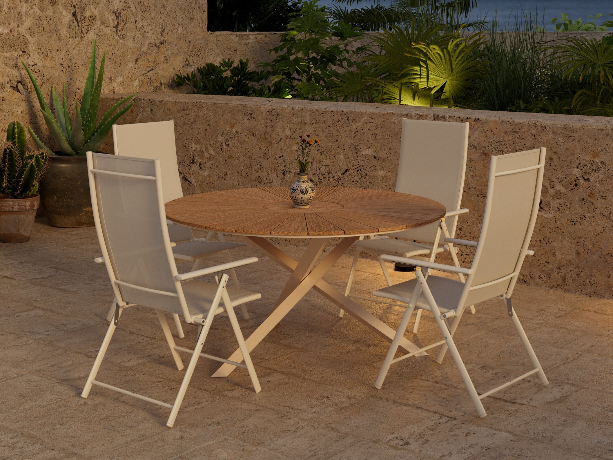 Conjunto de mesa y sillas Dallas 5209