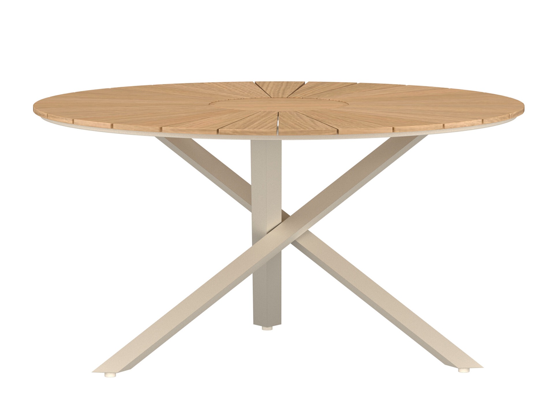 Mesa para exterior Dallas 5223 (Beige + Teca)