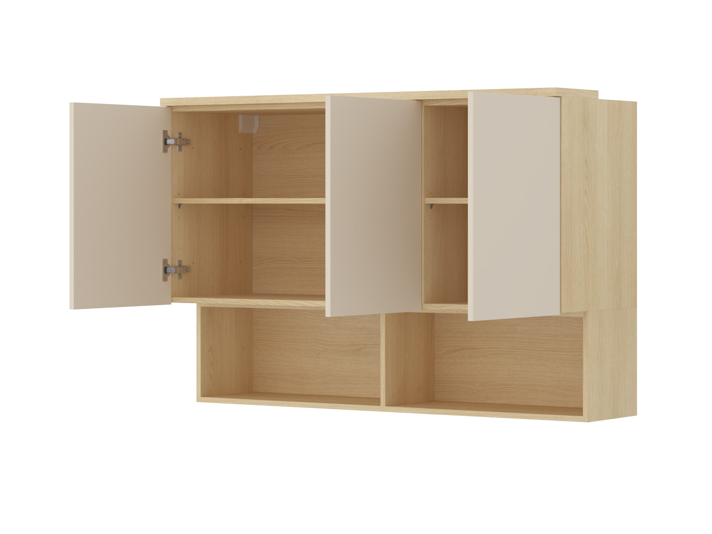 Conjuntos de muebles Nolcala 122 (Roble + Beige)