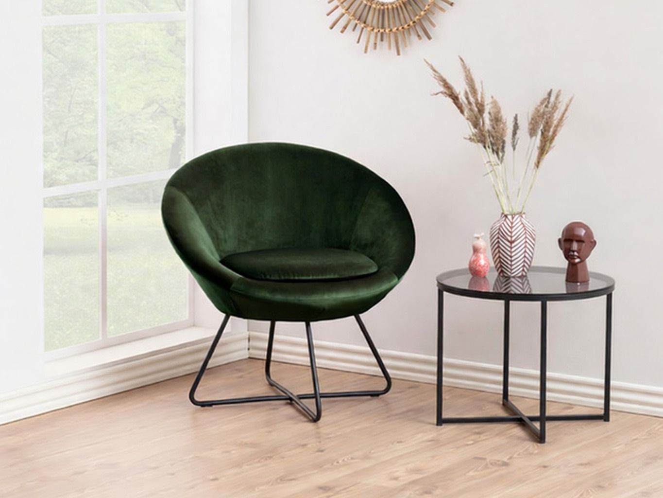 Sillón Norsica 245 (Verde oscuro + Negro)