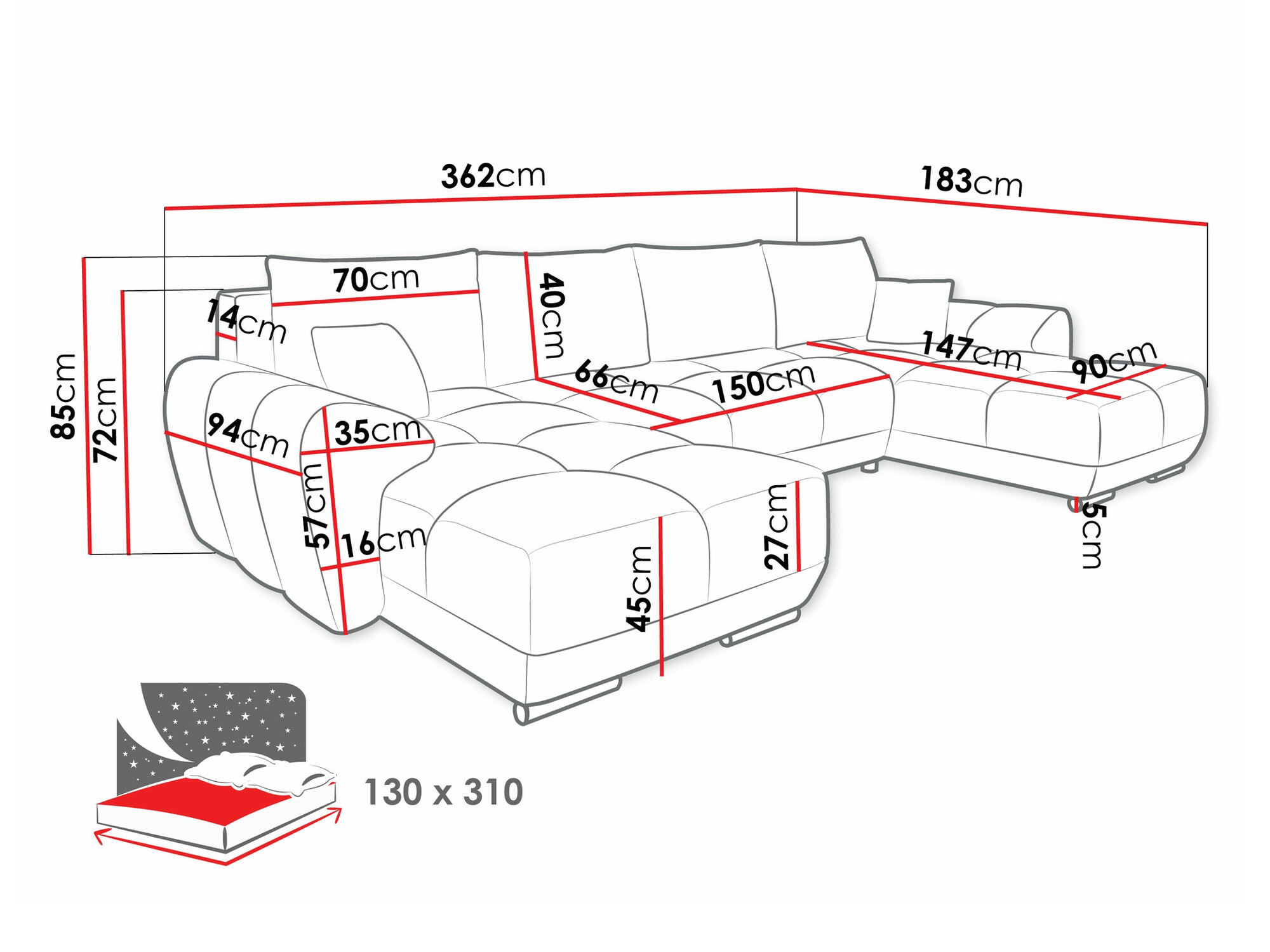 Sofá rinconero SP6724