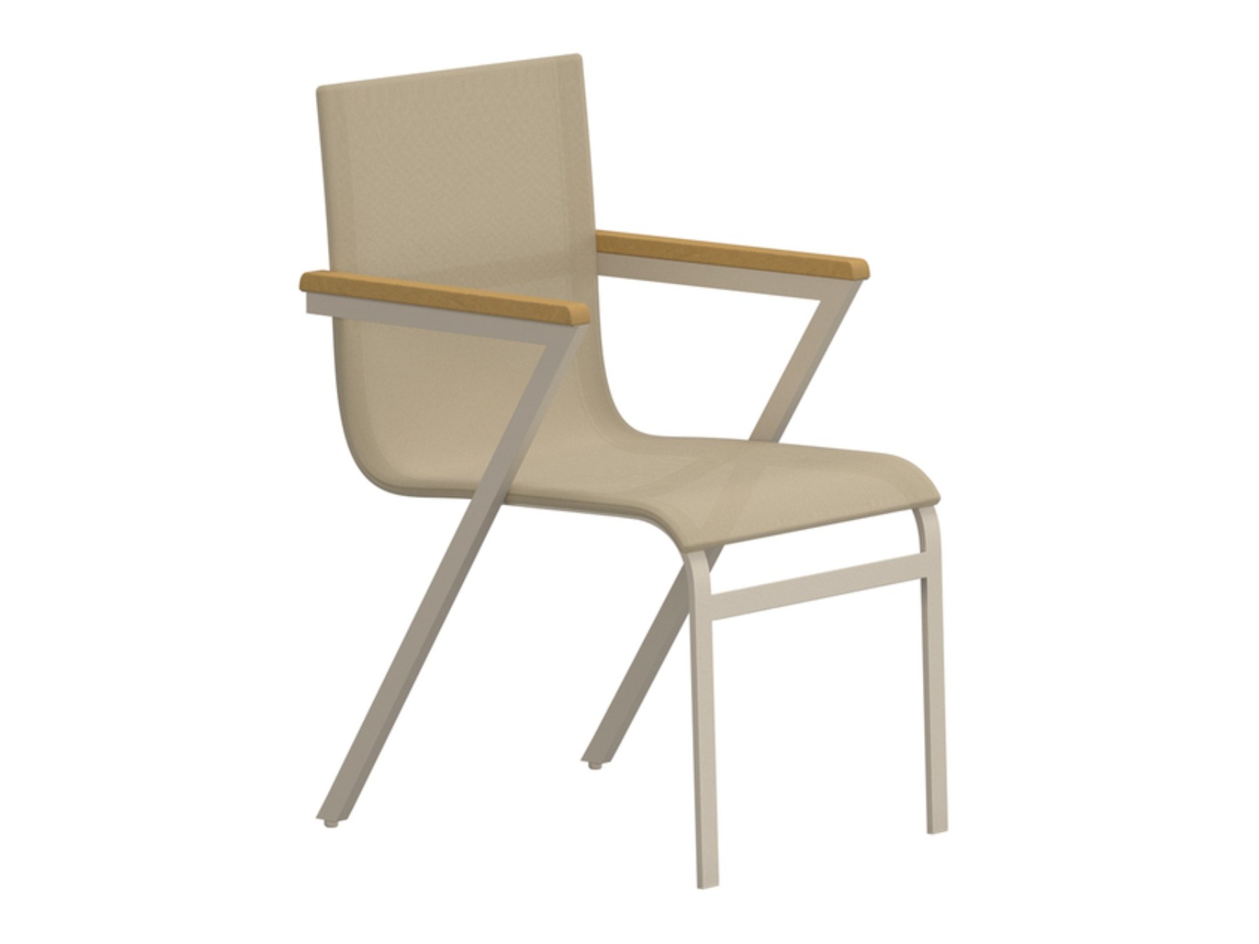 Conjunto de mesa y sillas Dallas 5203 (Teca + Beige)