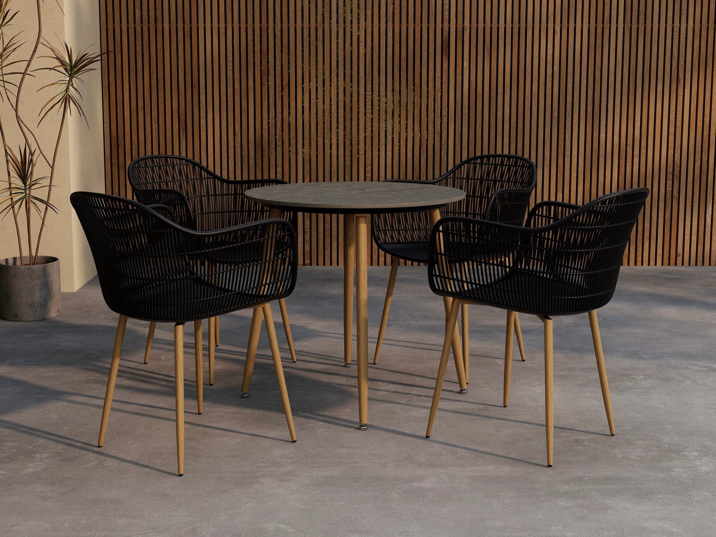 Conjunto de mesa y sillas Dallas 5221