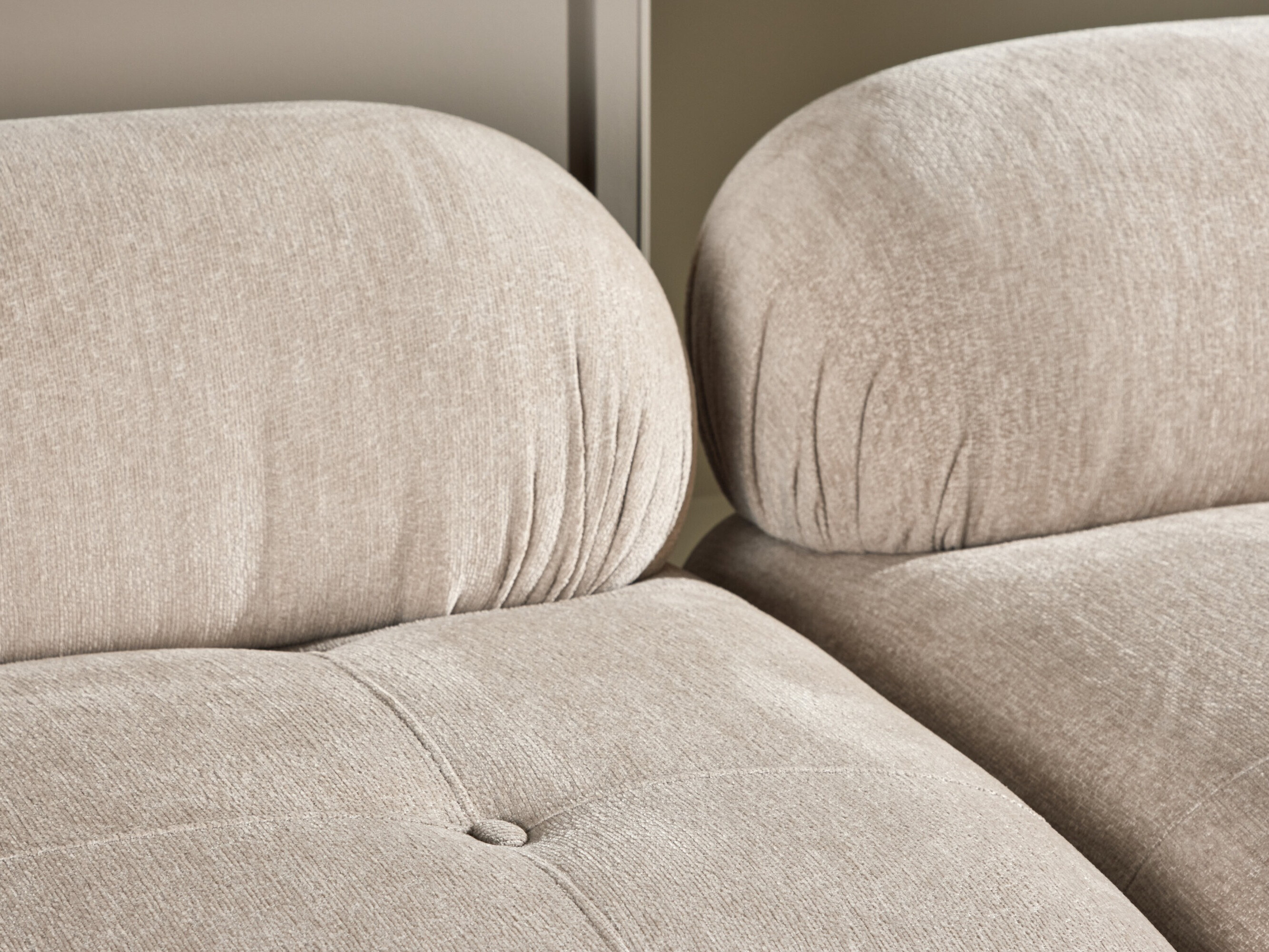 Sofá modular Evardale 104 (Beige + Plata)