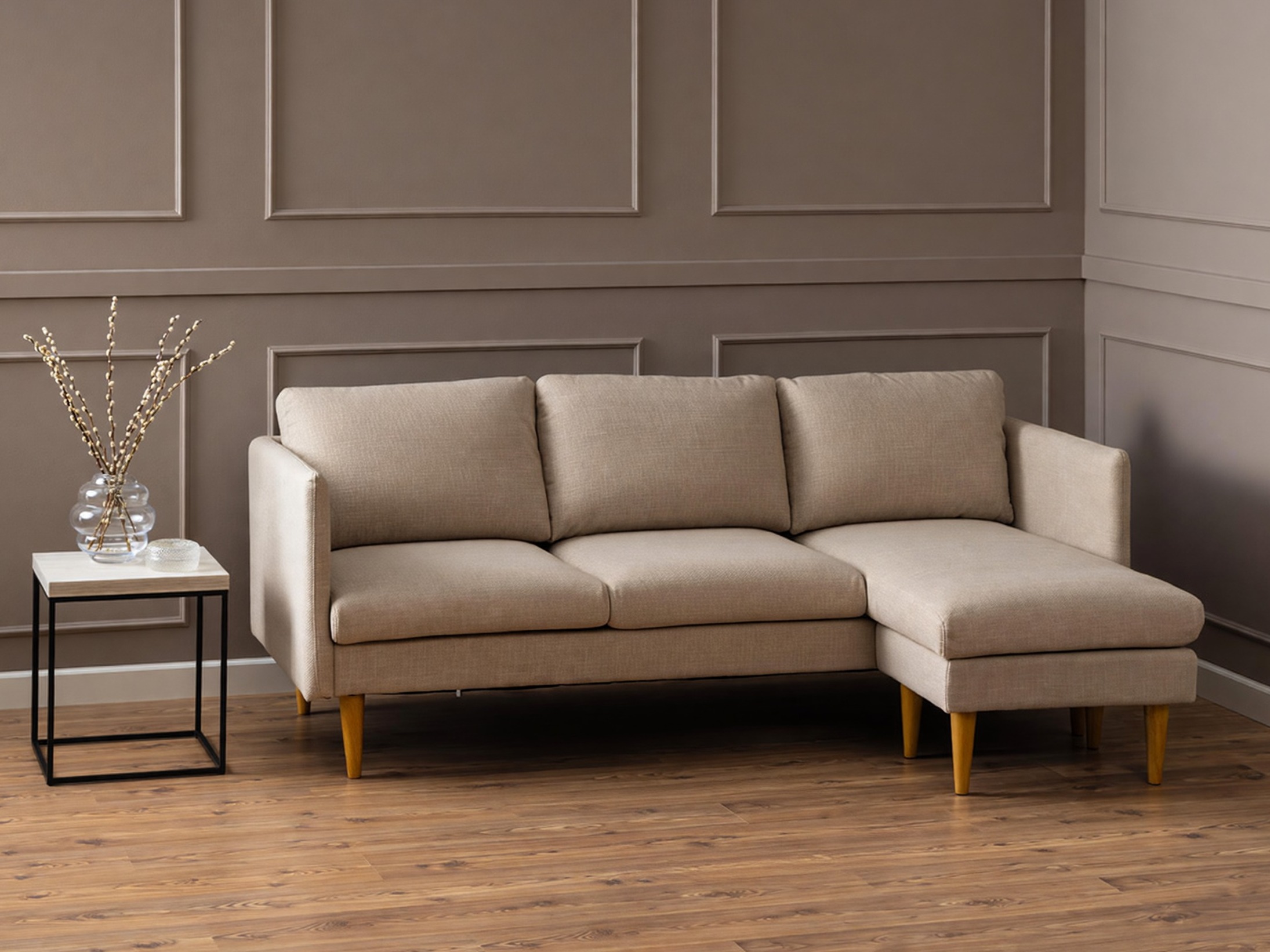 Sofá rinconero Norsica 757 (Beige)