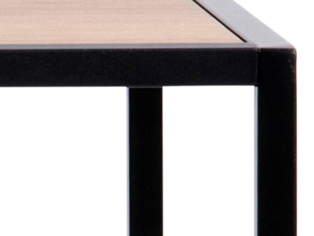 Mesa de bar Norsica Sevferi 162 (Negro + Roble salvaje)