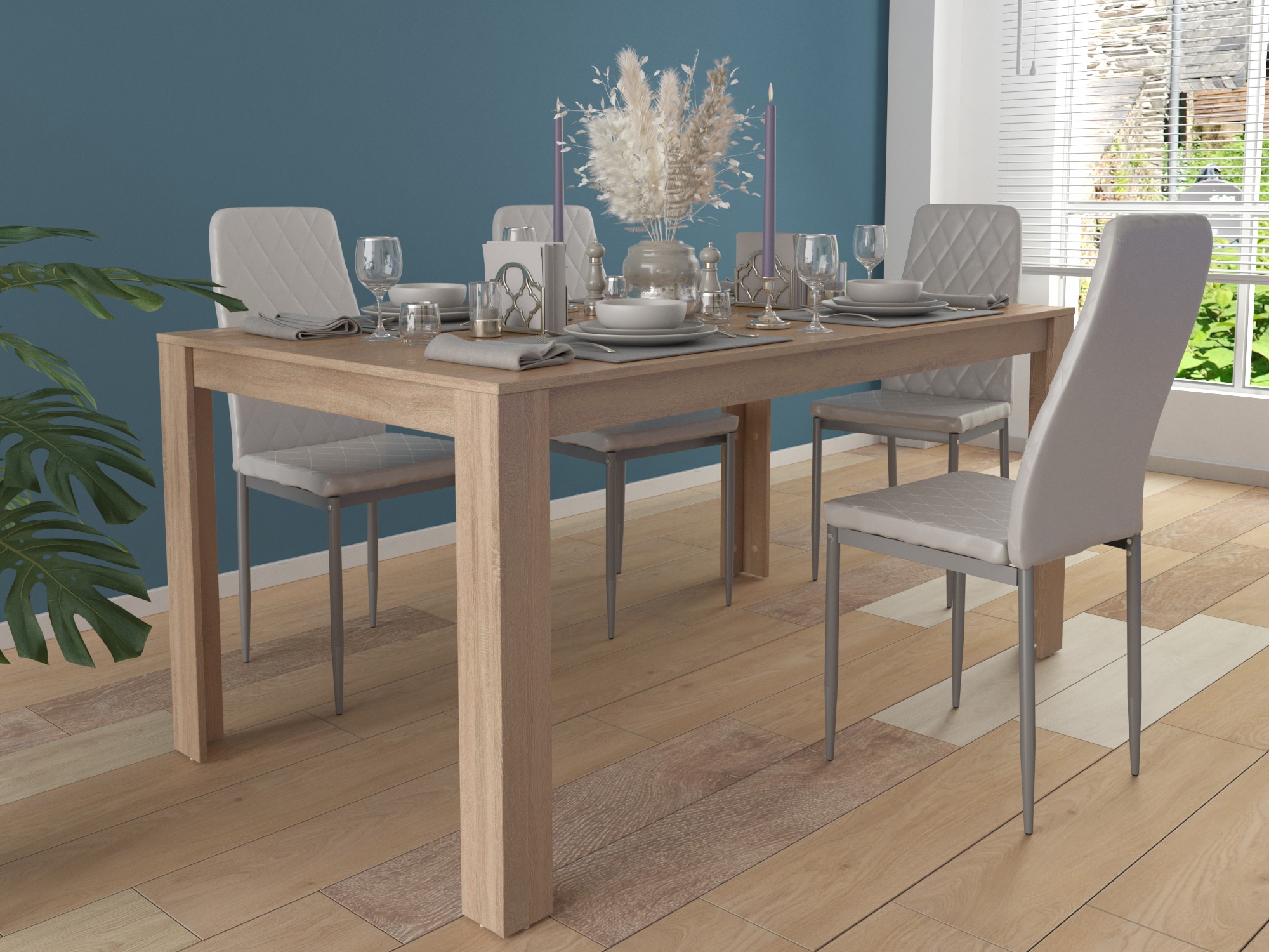 Mesa Denton 628 (Roble claro)