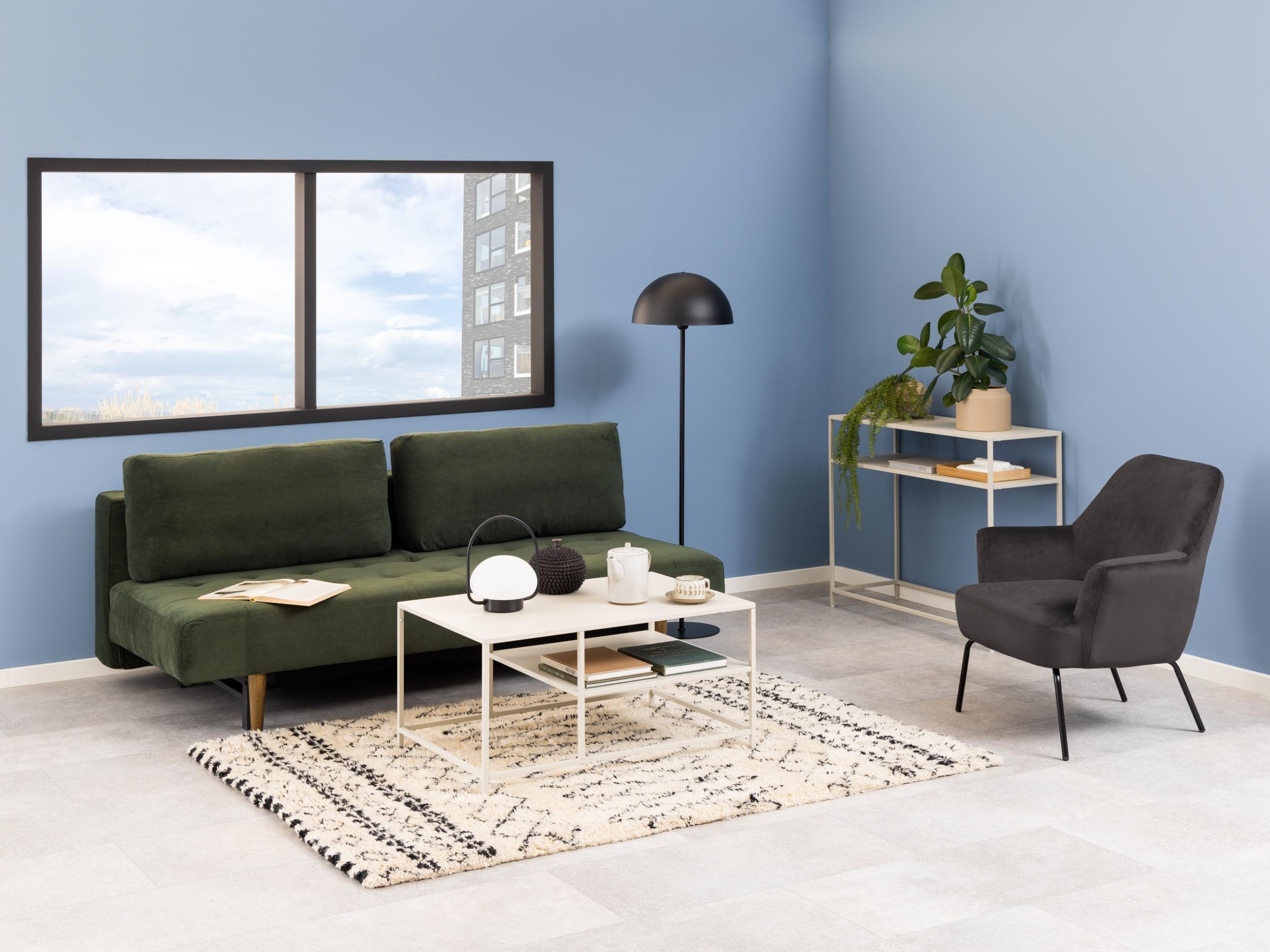 Sofá cama Norsica 491 (Verde oscuro)