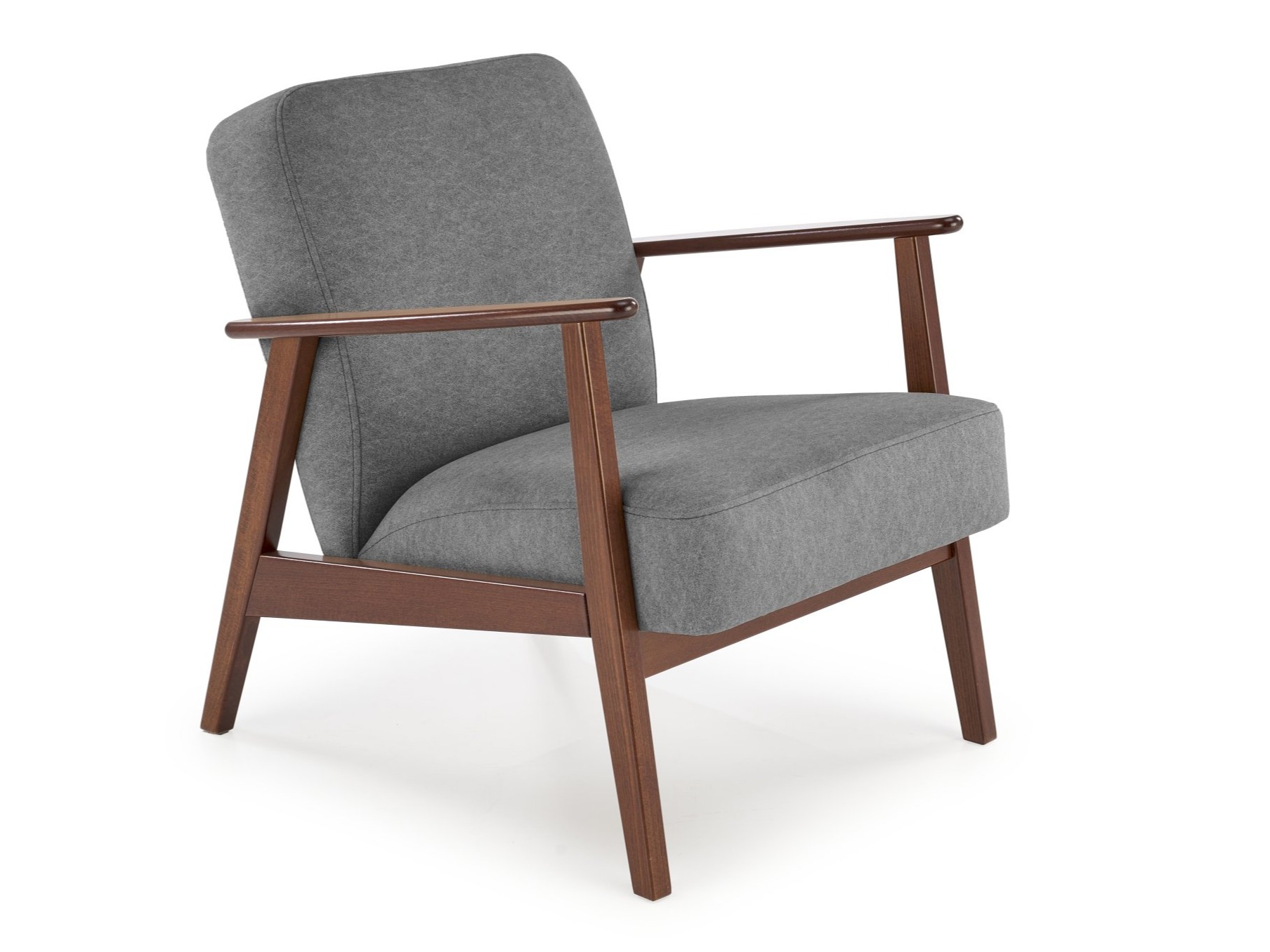 Sillón Houston 2116 (Gris + Nogal)