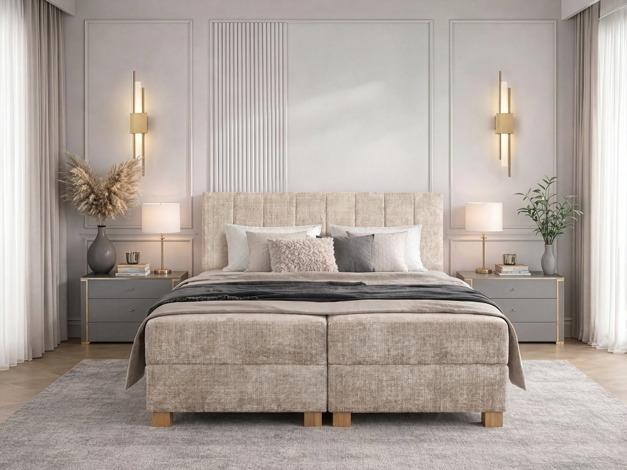 Cama continental Houston 2119 (Beige)