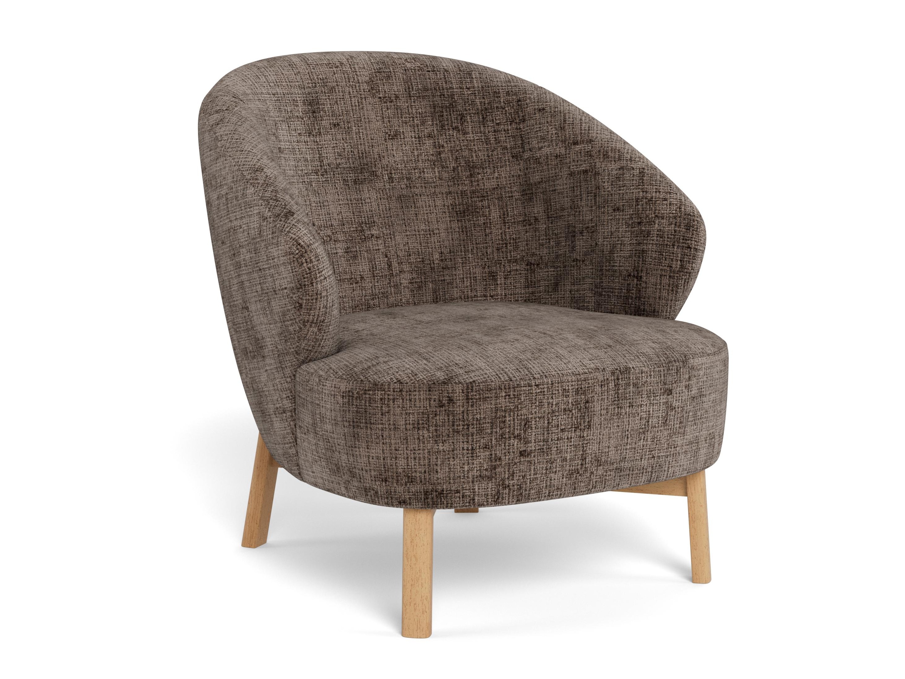Sillón Norsica 1064 (Marrón oscuro + Roble)