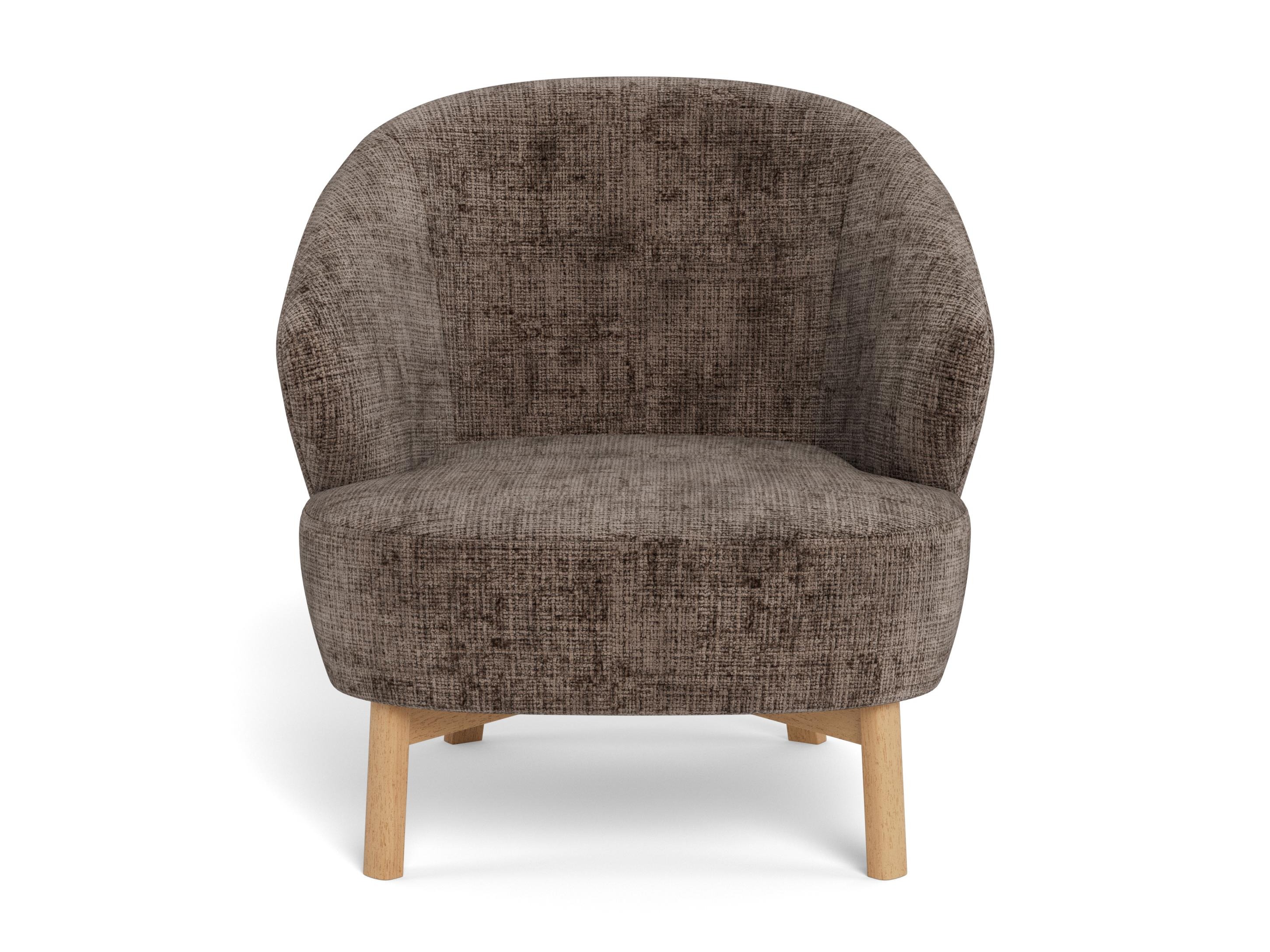 Sillón Norsica 1064 (Marrón oscuro + Roble)